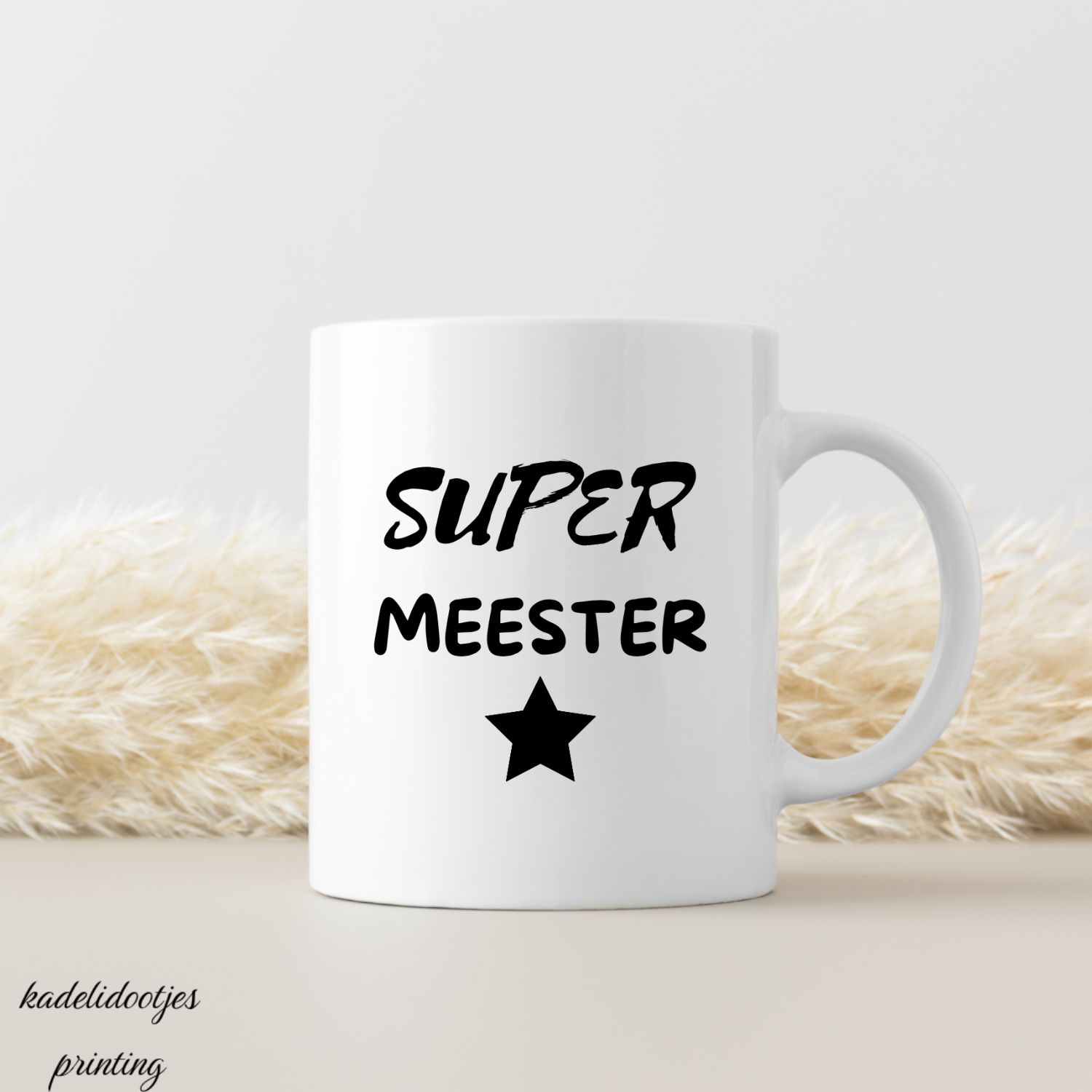 Super Meester - Mok 11oz – Cadeau Meester