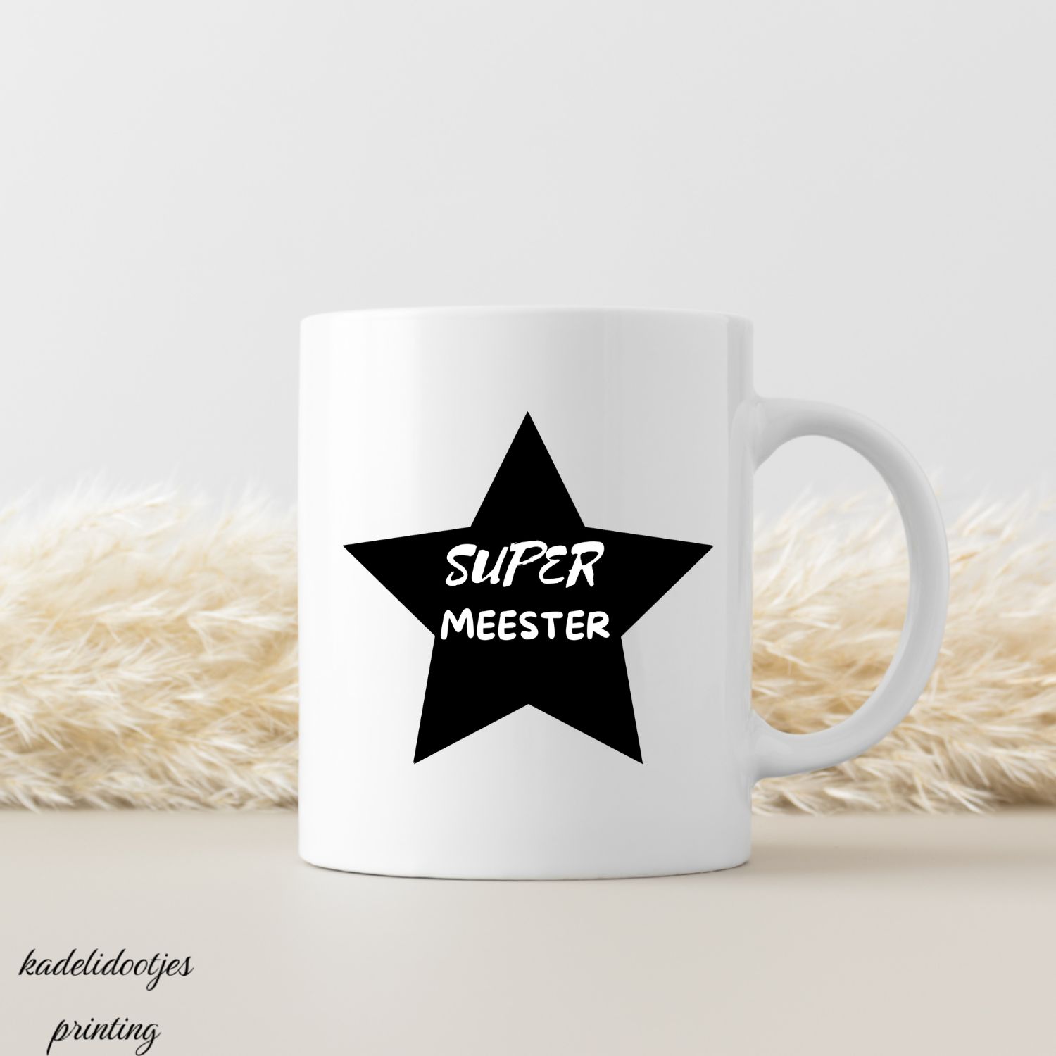 Super Meester - Mok 11oz – Cadeau Meester