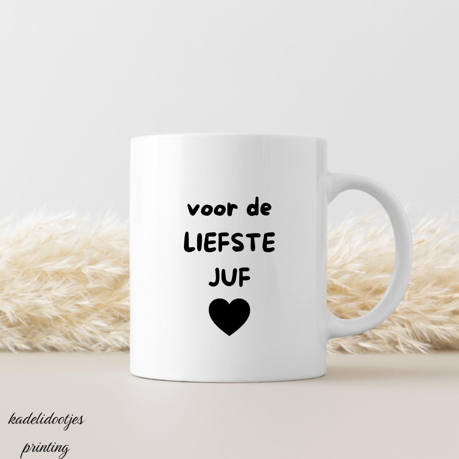 Voor De Liefste Juf - Mok 11oz – Cadeau Juf