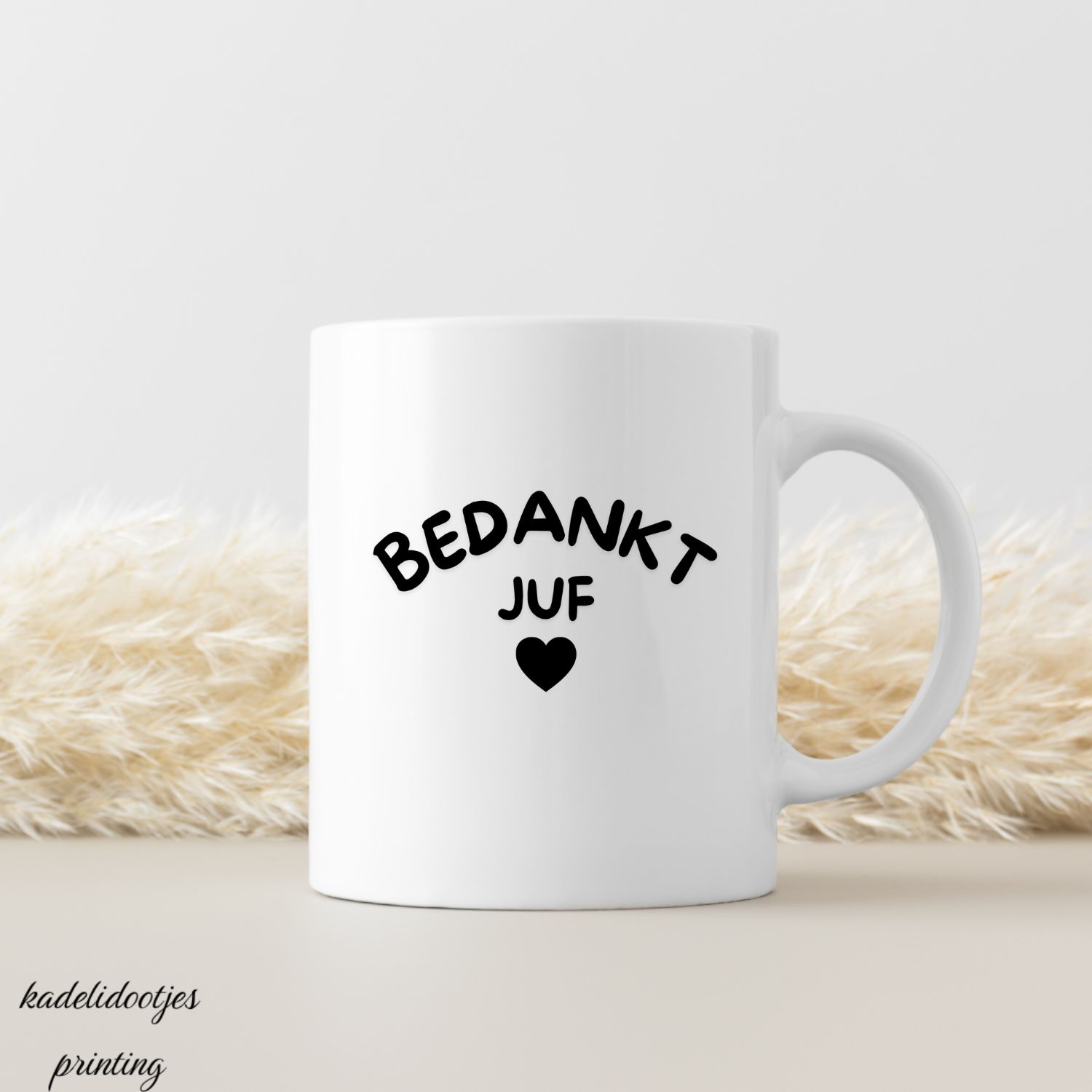 Bedankt juf - Mok 11oz – Cadeau juf