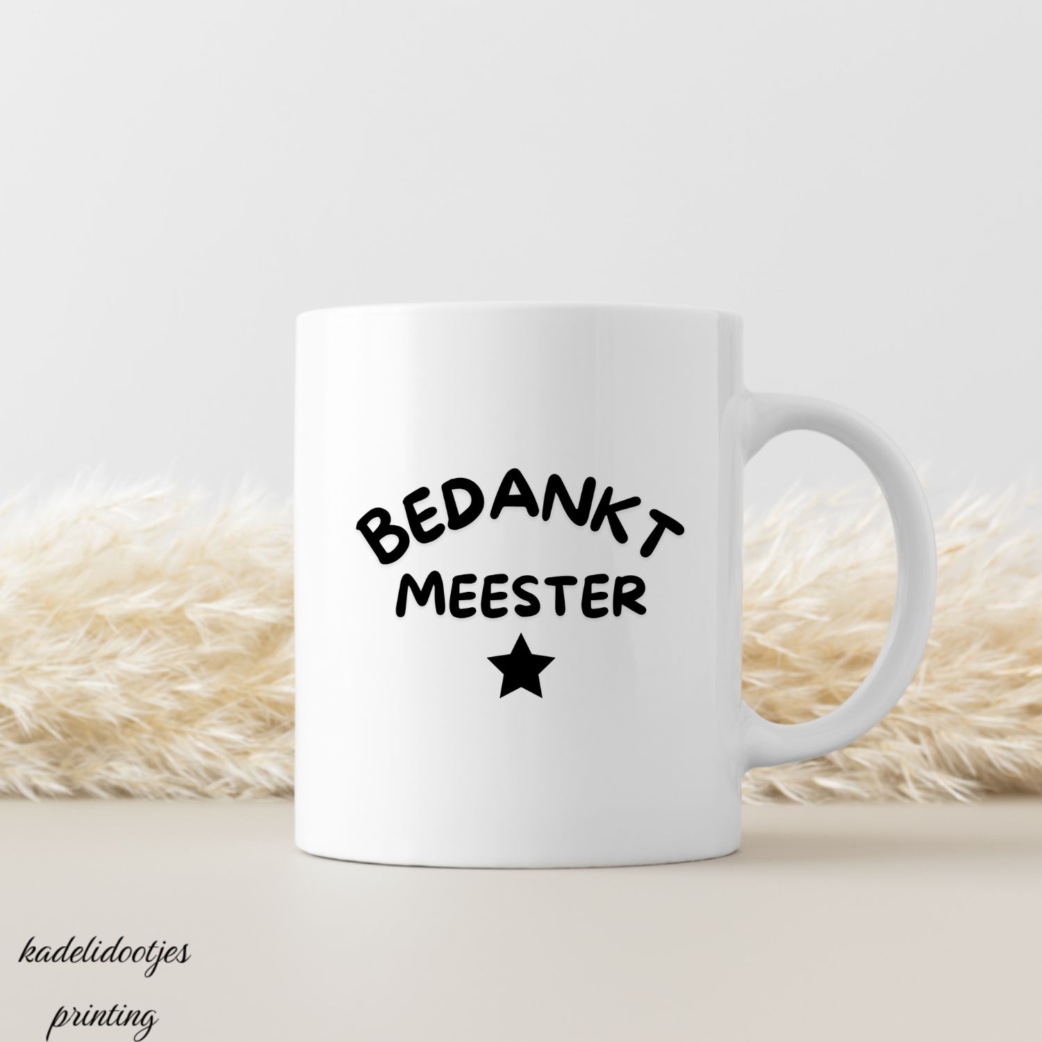Bedankt Meester - Mok 11oz – Cadeau Meester