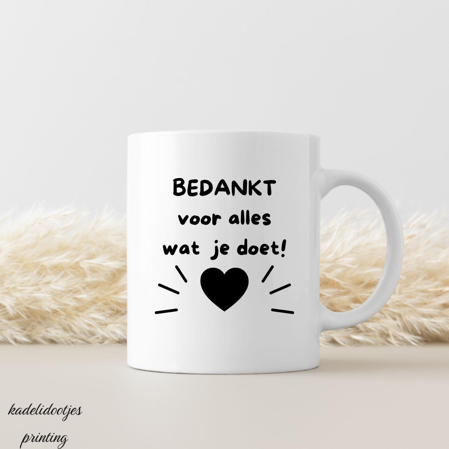 Bedankt Voor Alles Wat Je Doet - Mok 11oz – Cadeau bedankt