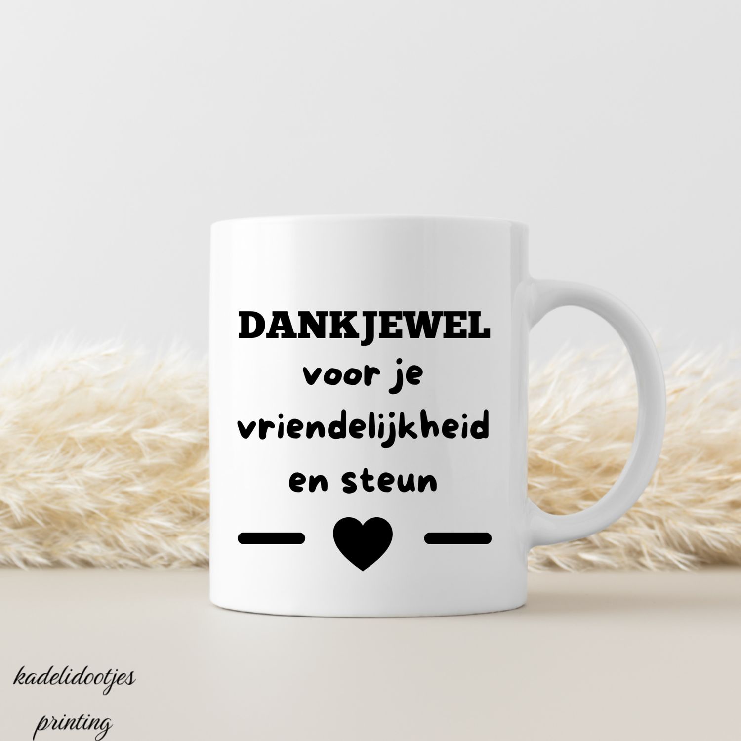 Dankjewel Voor Je Vriendelijkheid en Steun - Mok 11oz - Cadeau Bedankt
