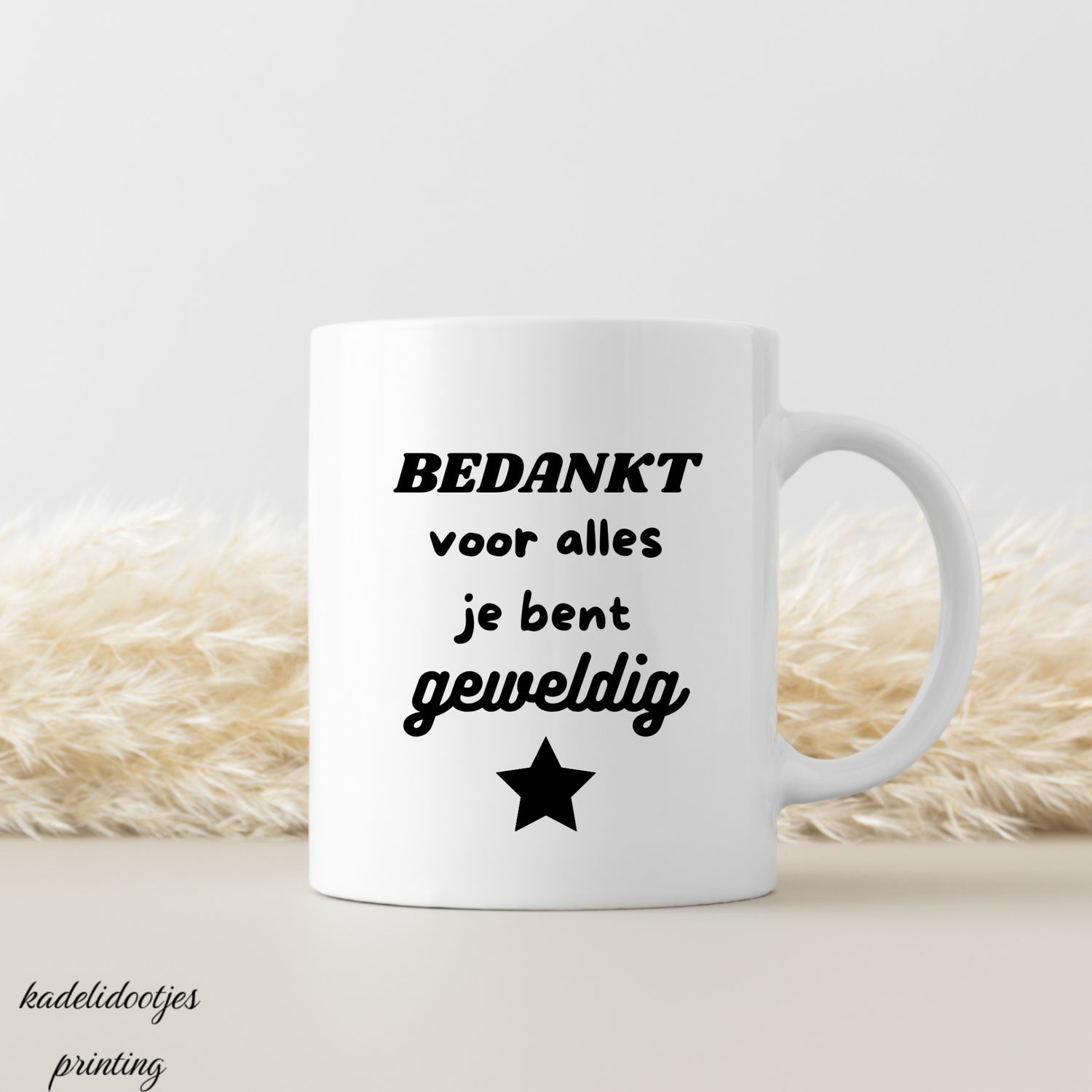 Bedankt Voor Alles Je Bent Geweldig - Mok 11oz - Cadeau Bedankt
