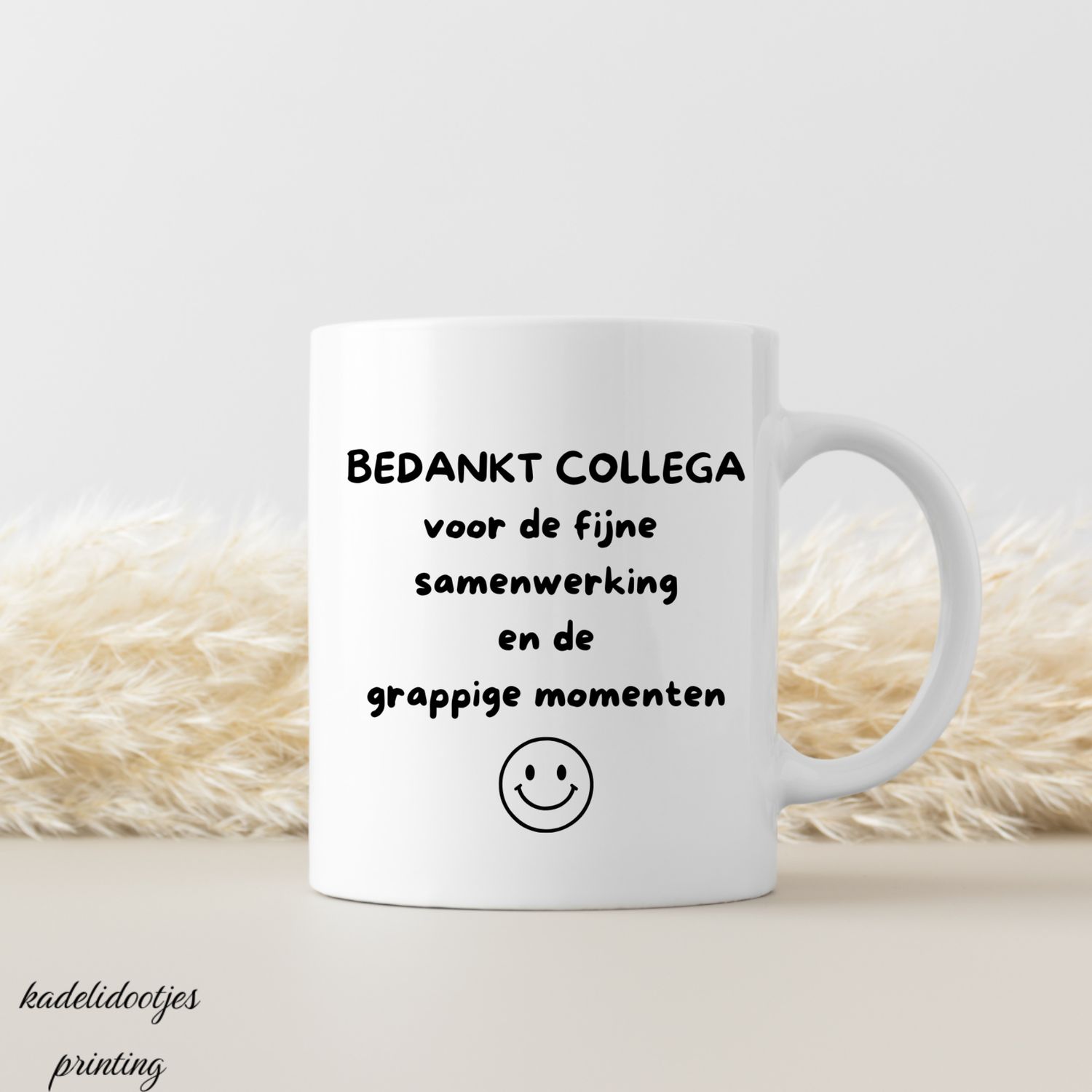 Bedankt Collega Voor de Fijne Samenwerking en de Grappige Momenten - Mok 11oz - Cadeau Collega