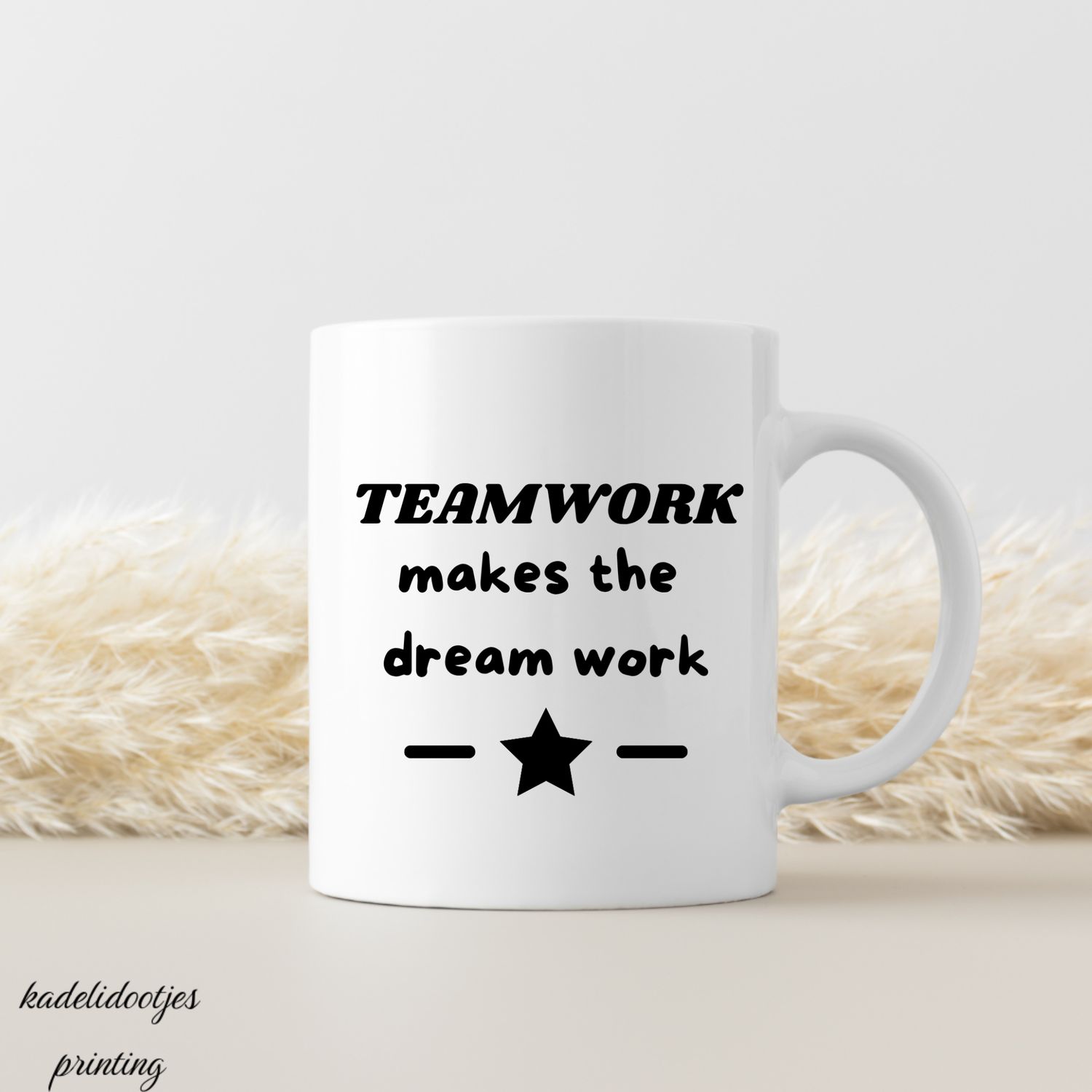 Teamwork Makes The Dream Work - Mok 11oz - Cadeau Collega
