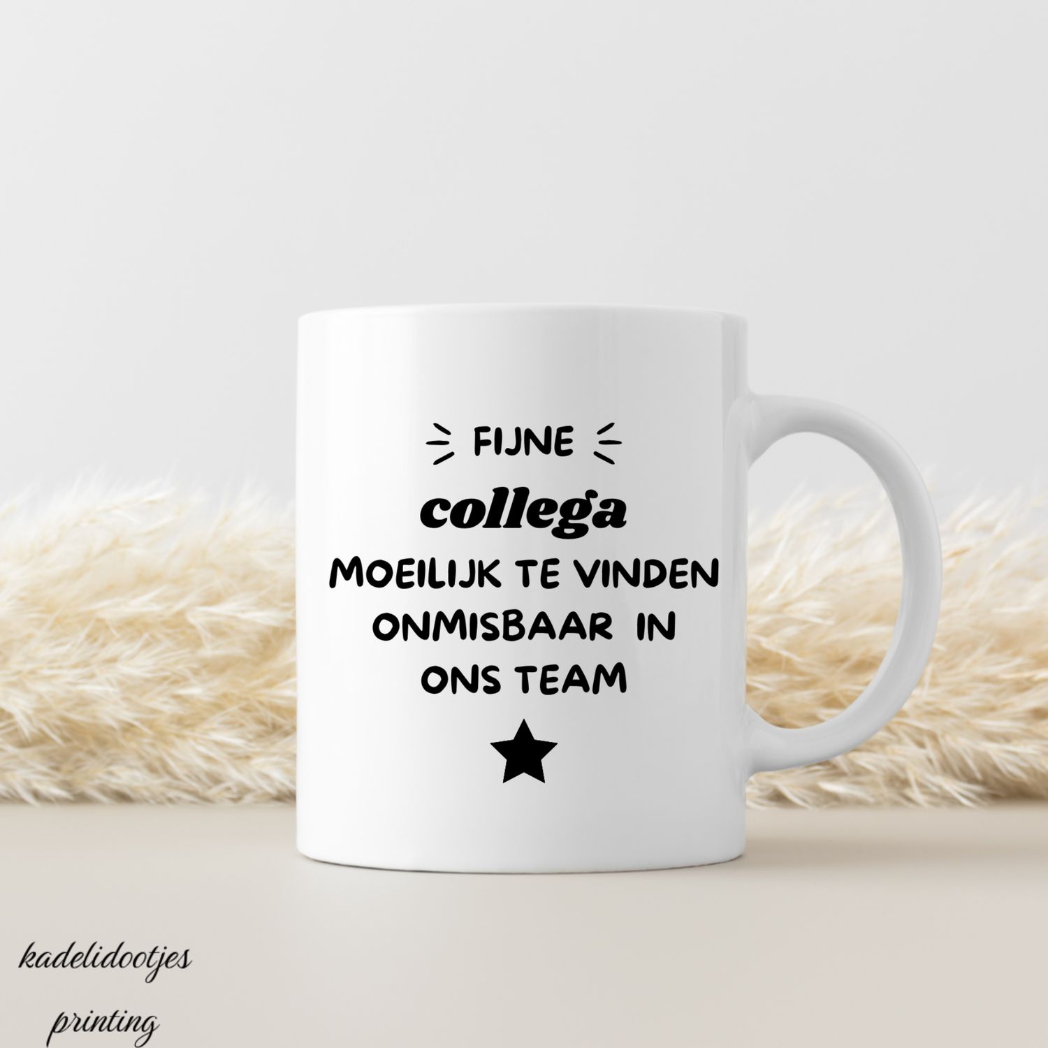Fijne Collega, Moeilijk Te Vinden In Ons Team - Mok 11oz - Cadeau Collega