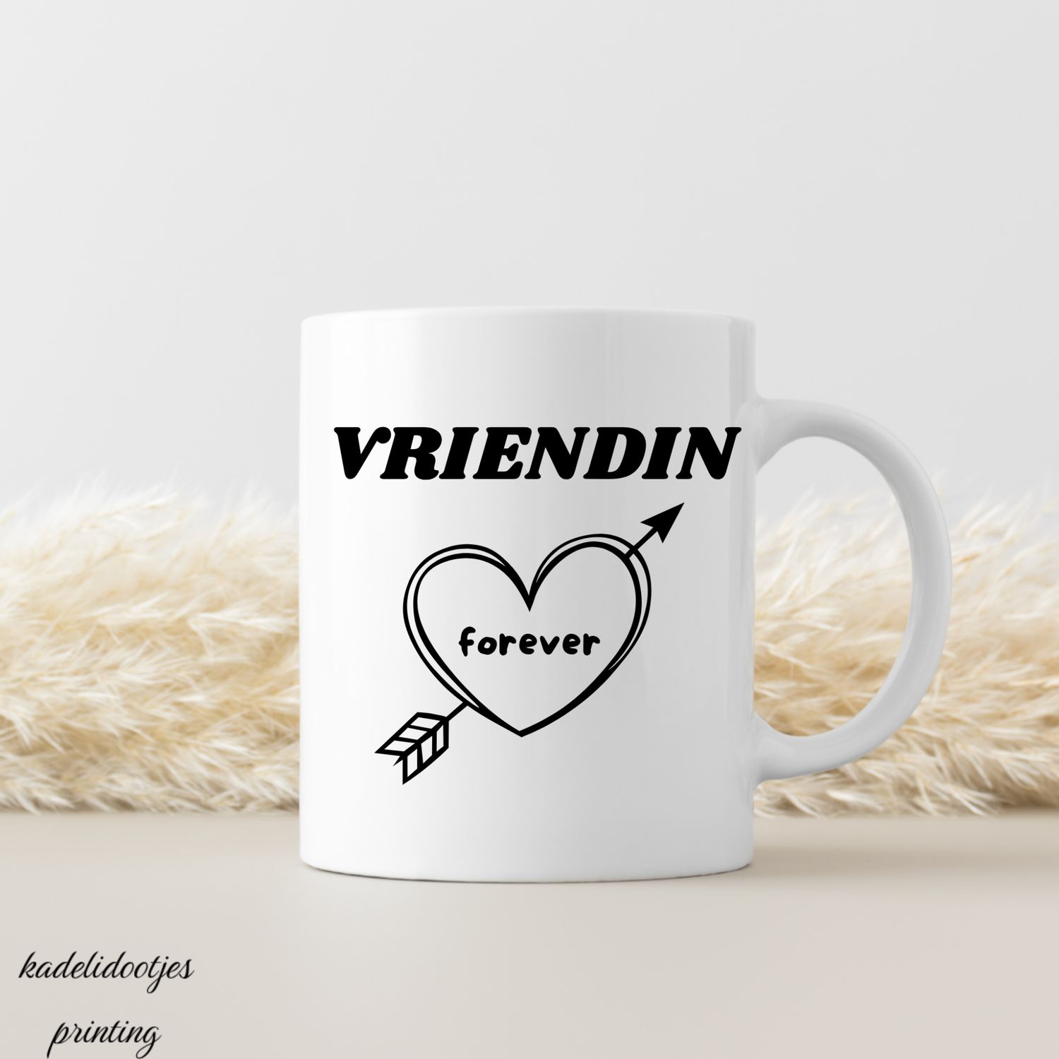 Vriendin Forever - Mok 11oz - Cadeau Vriend(in)