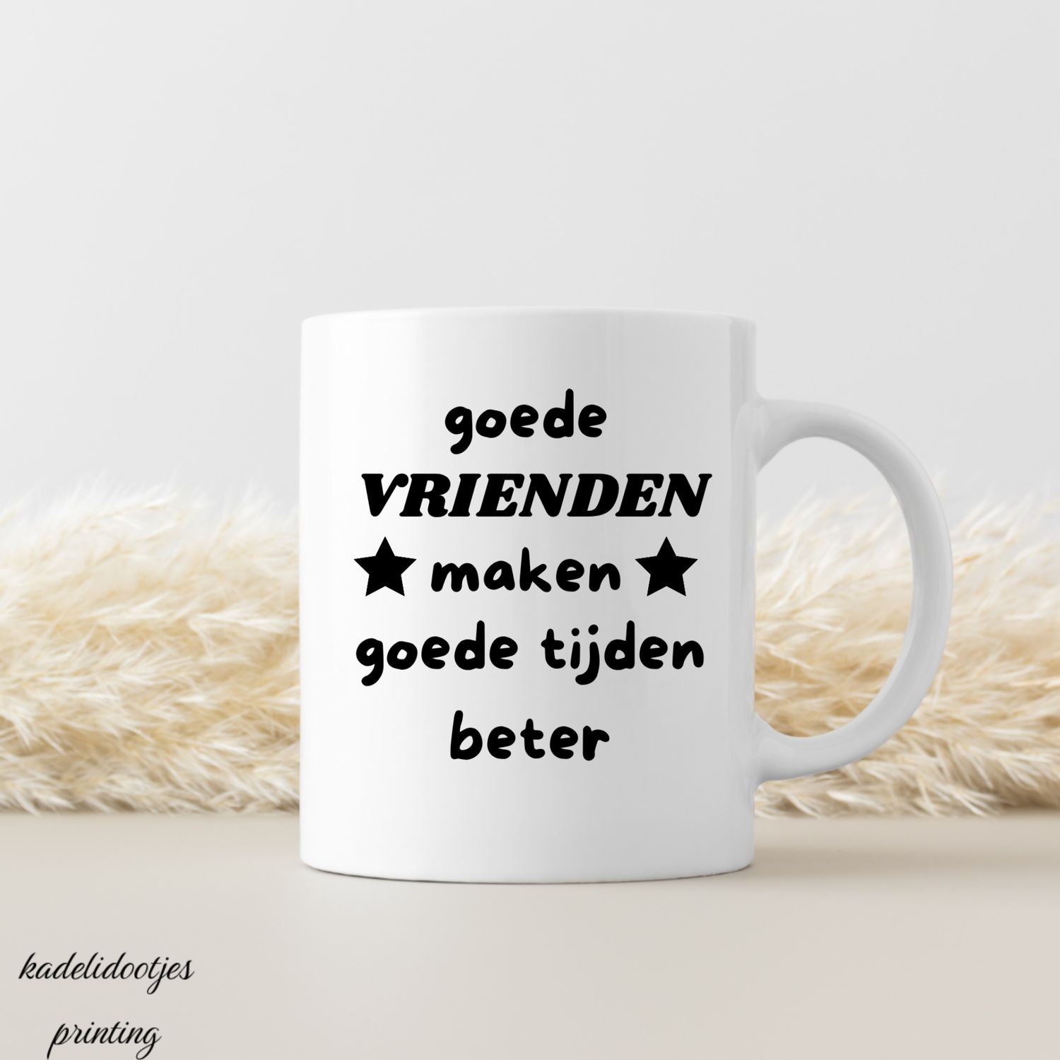 Goede Vrienden Maken Goede Tijden Beter - Mok 11oz - Cadeau Vriend(in)
