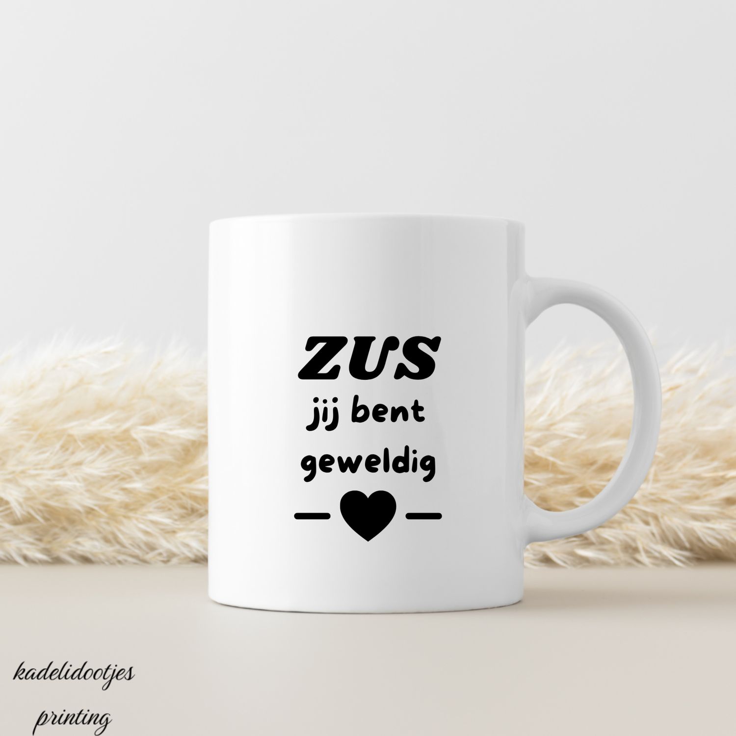 Zus, Jij Bent Geweldig - Mok 11oz - Cadeau Broer of Zus