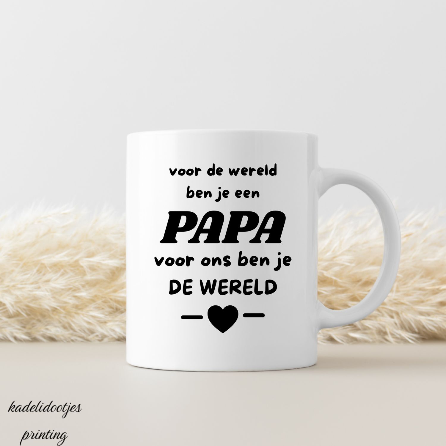 Voor Ons Ben Je De Wereld Papa - Mok 11oz - Cadeau Papa