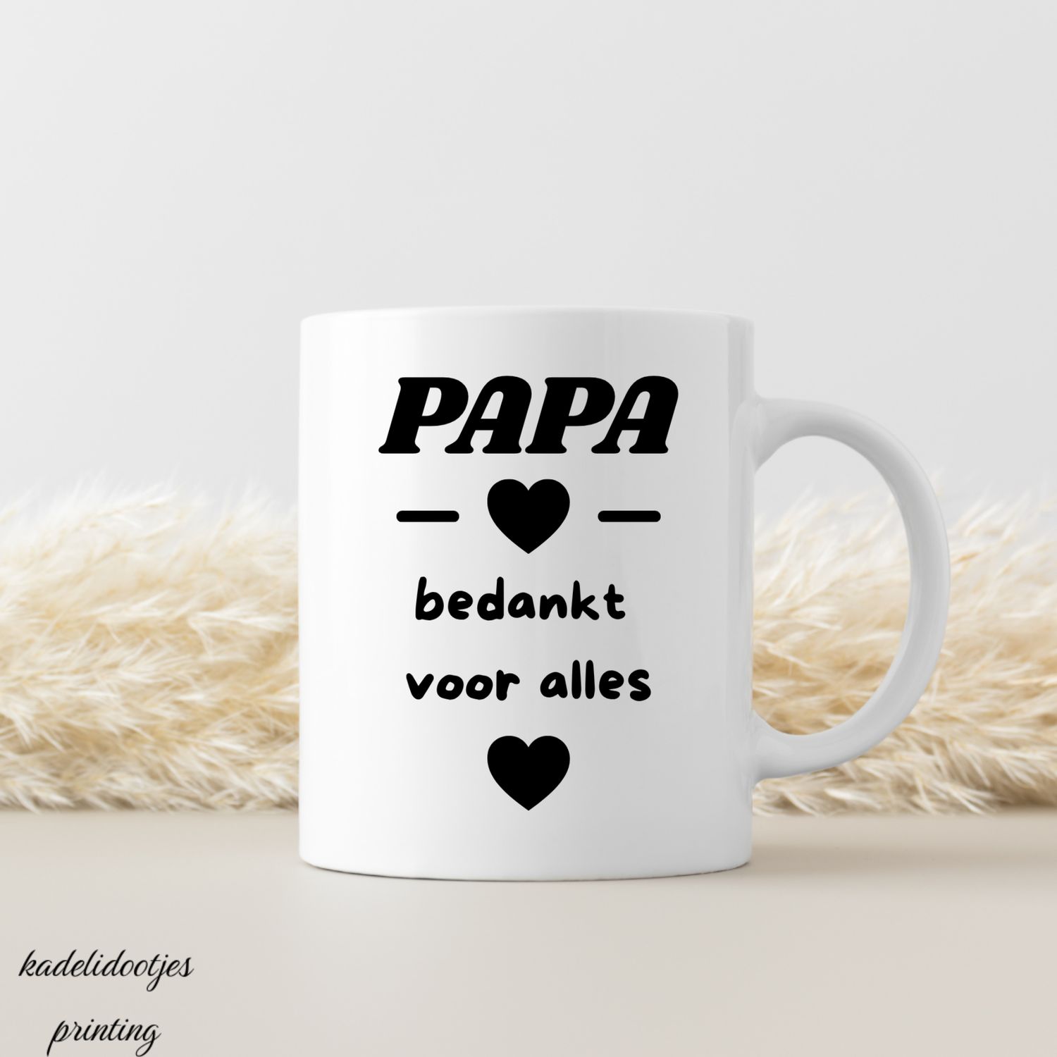 Papa Bedankt Voor Alles - Mok 11oz – Cadeau Papa