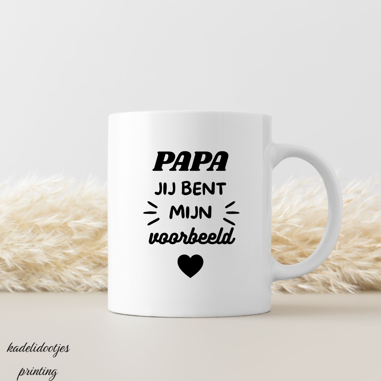 Papa Jij Bent Mijn Voorbeeld - Mok 11oz – Cadeau Papa