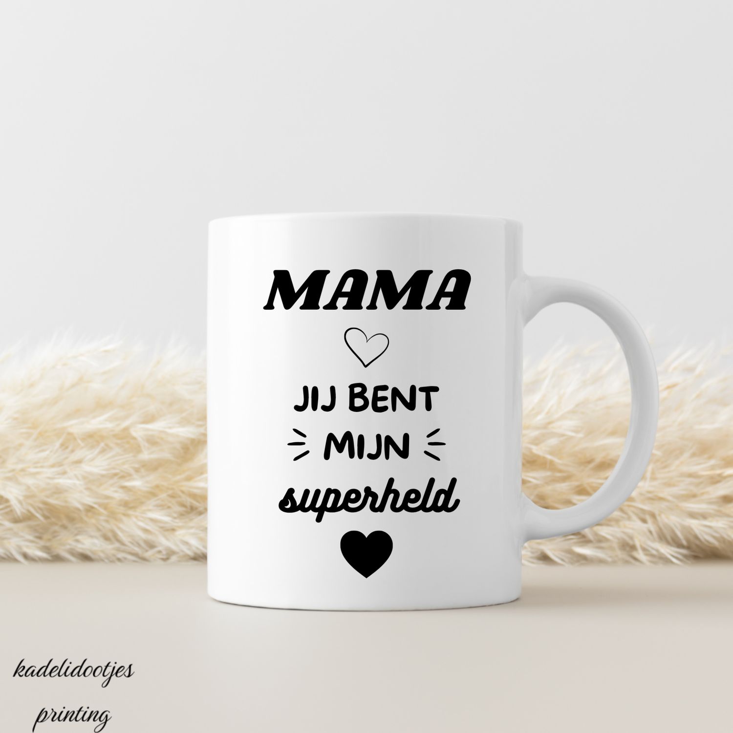 Mama Jij Bent Mijn Superheld - Mok 11oz – Cadeau Mama
