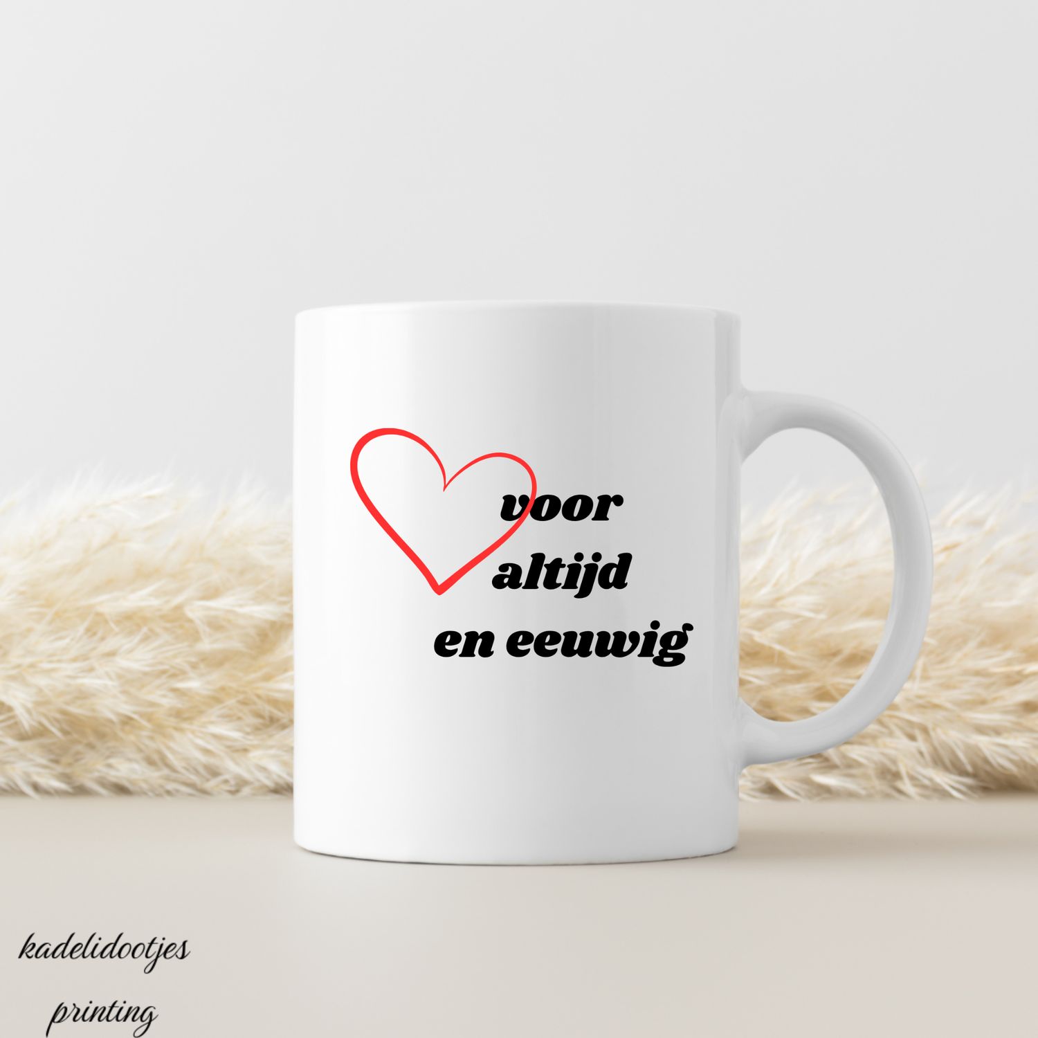 Voor Altijd En Eeuwig - Mok 11oz - Romantische Koffiemok - Liefdevol Cadeau voor Koppels