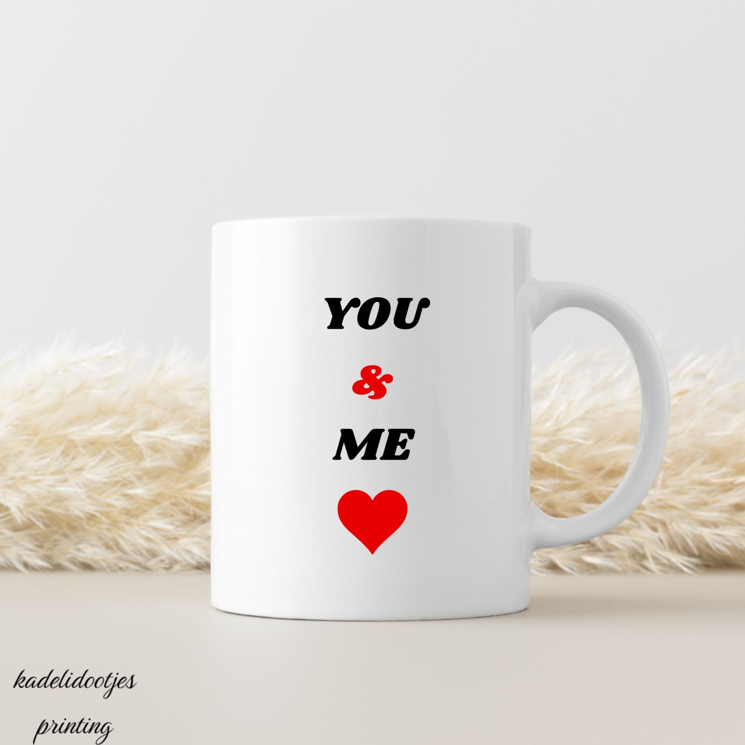 You &amp; Me - Mok 11oz - Romantische Koffiemok - Liefdevol Cadeau voor Koppels