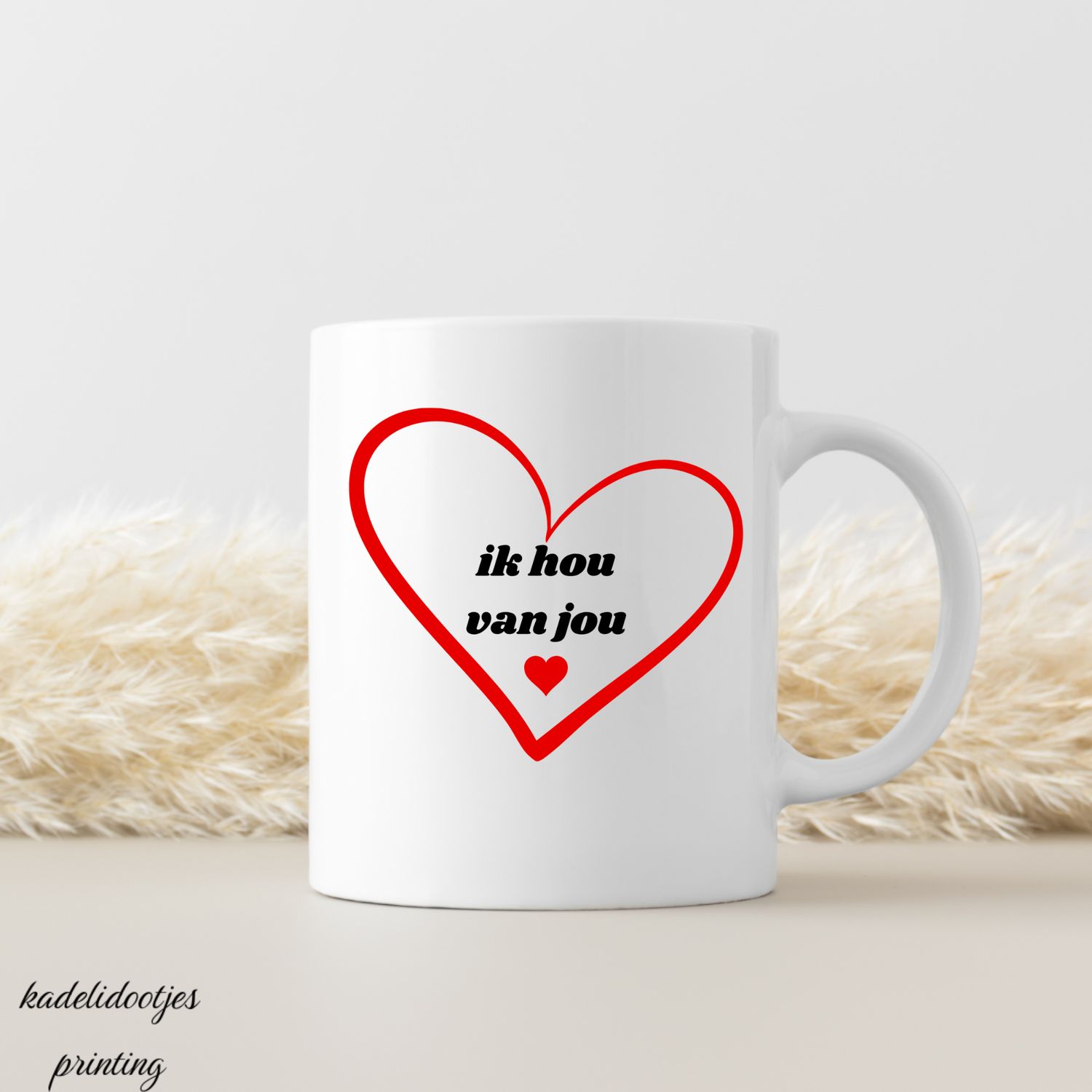 Ik Hou Van Jou - Mok 11oz - Romantische Koffiemok - Liefdevol Cadeau voor Partner