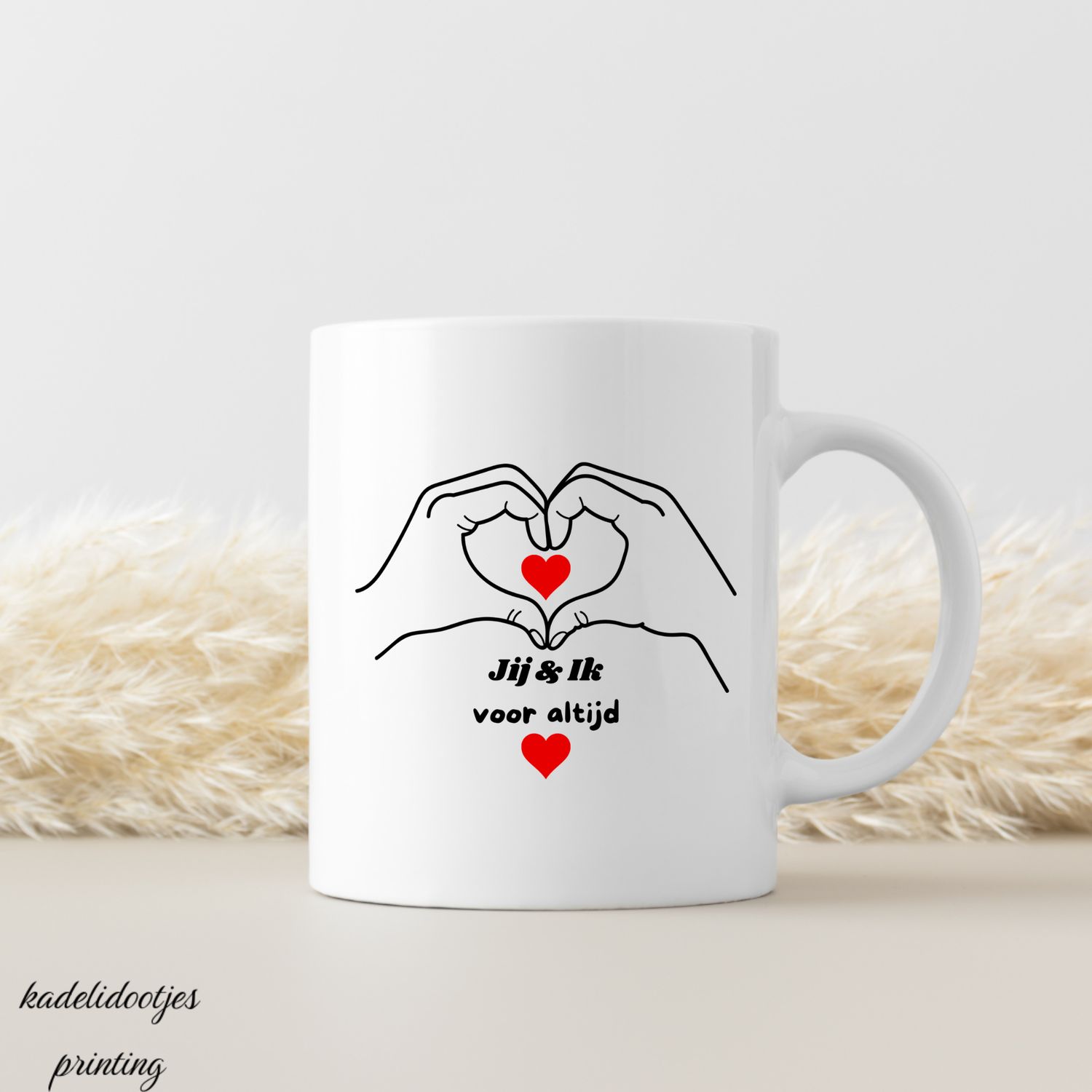 Jij &amp; Ik Voor Altijd - Mok 11oz - Romantische Koffiemok - Liefdevol Cadeau voor Koppels