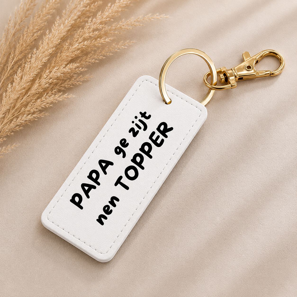 Sleutelhanger Papa Ge Zijt Nen Topper – Grappig Vlaams Cadeau Voor Papa