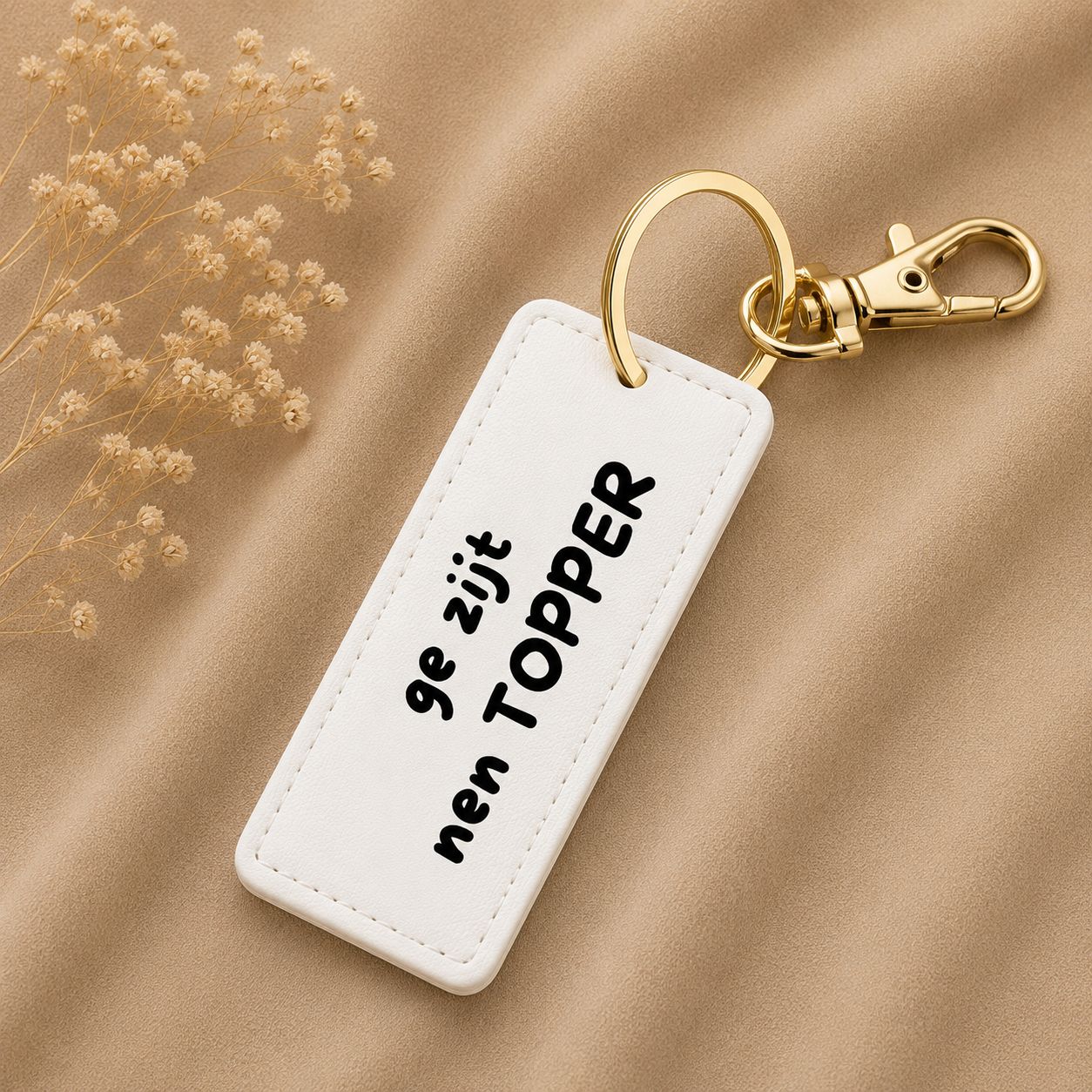 Sleutelhanger Ge Zijt Nen Topper – Grappig Vlaams Cadeau - Originele Attentie