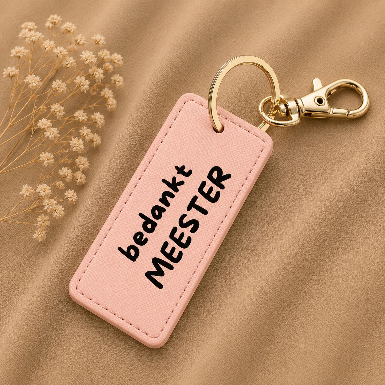 Sleutelhanger Bedankt Meester – Origineel Cadeau Voor Meester - Bedankje Schooljaar