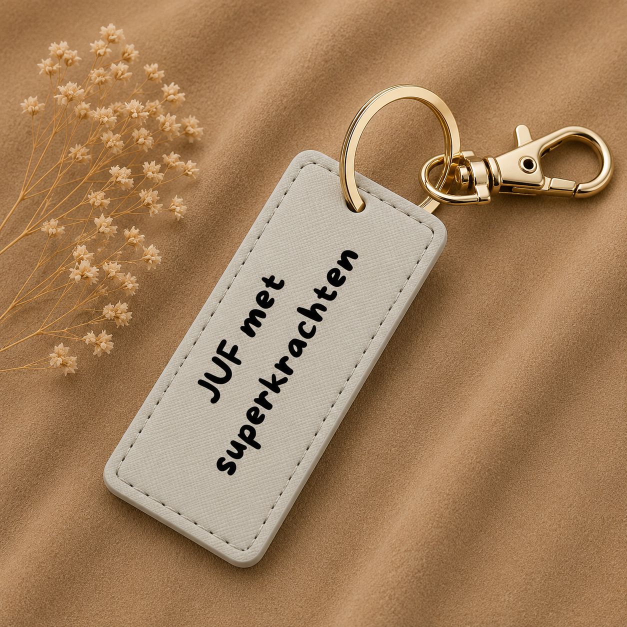 Sleutelhanger Juf Met Superkrachten – Origineel Cadeau Voor Juf - Bedankje Schooljaar