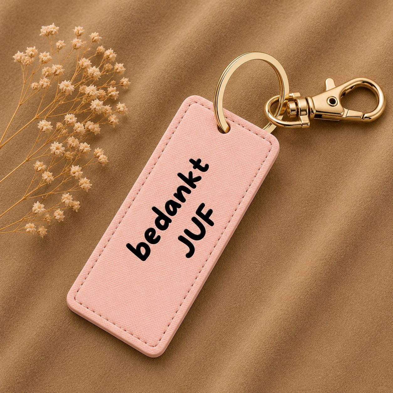 Sleutelhanger Bedankt Juf – Origineel Cadeau Voor Juf - Bedankje Schooljaar