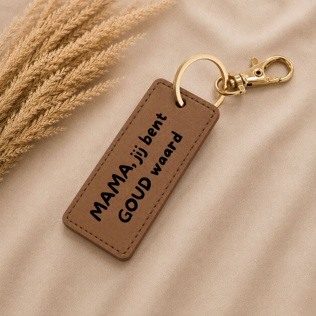 Sleutelhanger Mama Jij Bent Goud Waard – Liefdevol Cadeau Voor Mama | Moederdag Geschenk