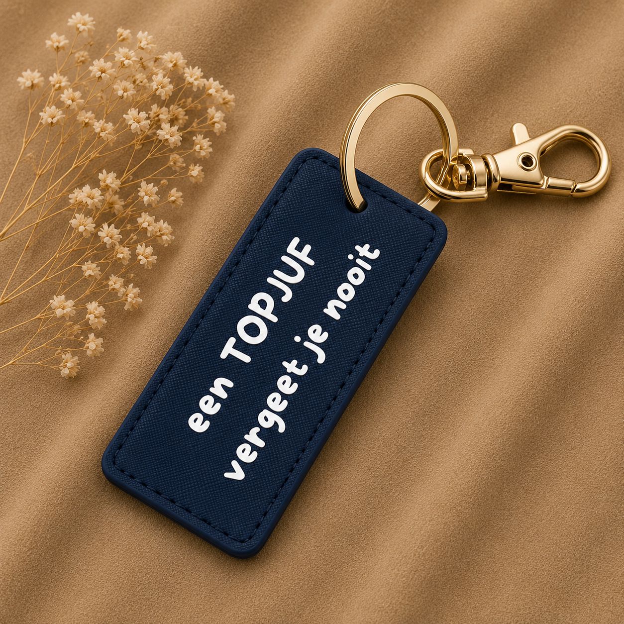 Sleutelhanger Een Topjuf Vergeet Je Nooit – Origineel Cadeau Voor Juf