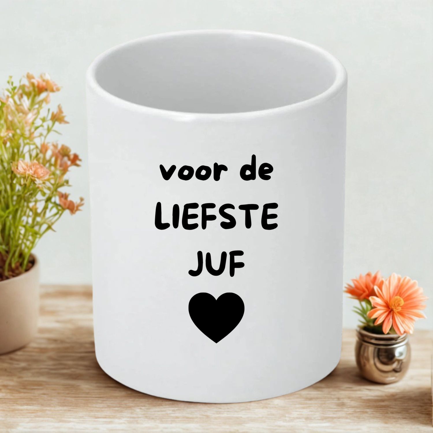 Bloempotje Voor de Liefste Juf – Lief Cadeau voor de Juf