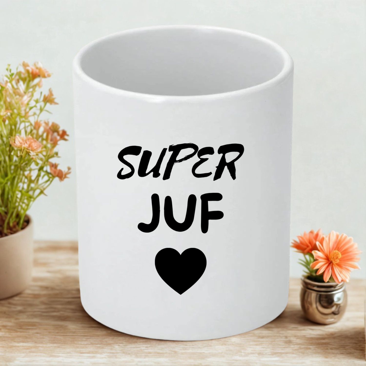 Bloempotje Super Juf – Origineel Cadeau voor de Liefste Juf