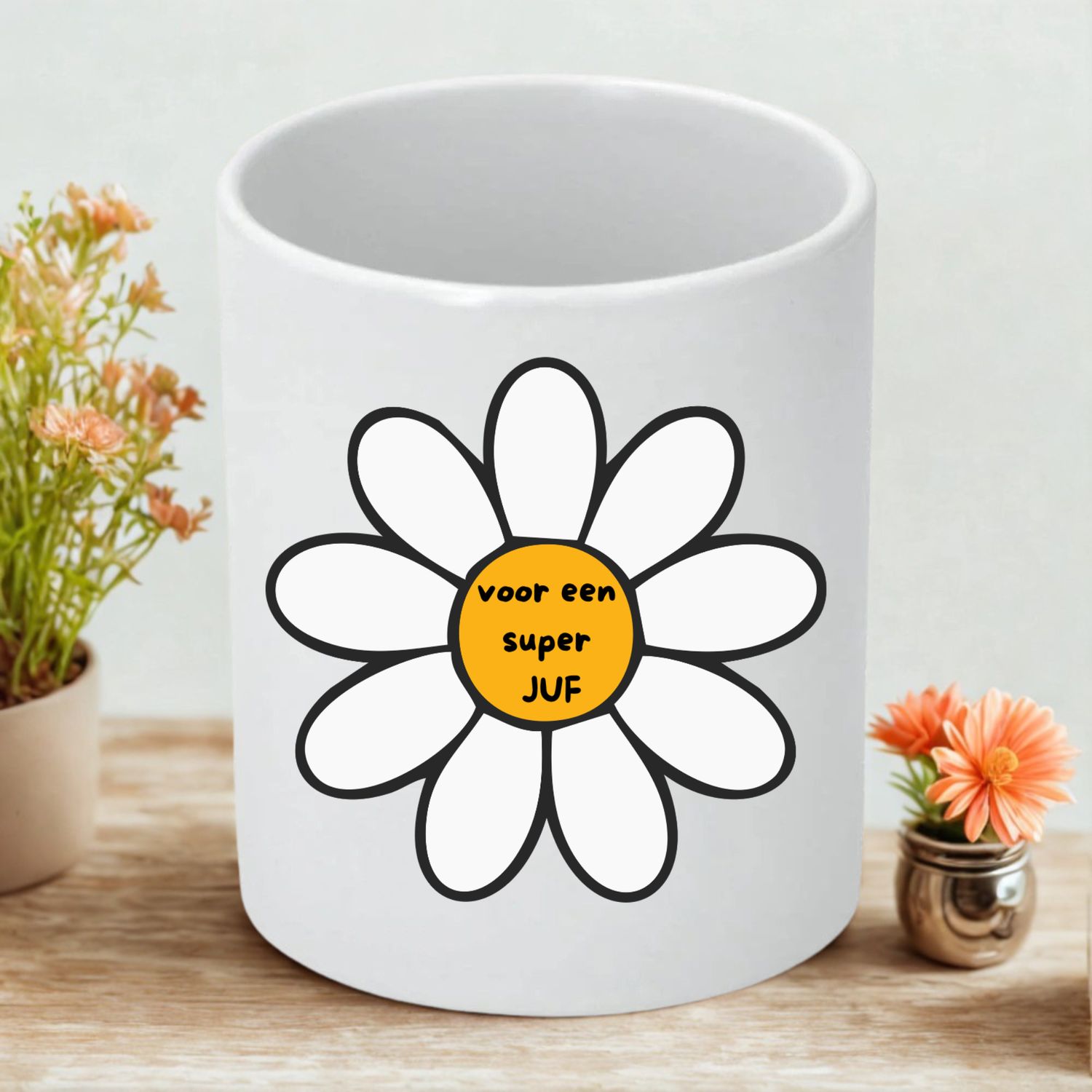 Bloempotje Voor een Super Juf – Origineel Cadeau voor de Juf