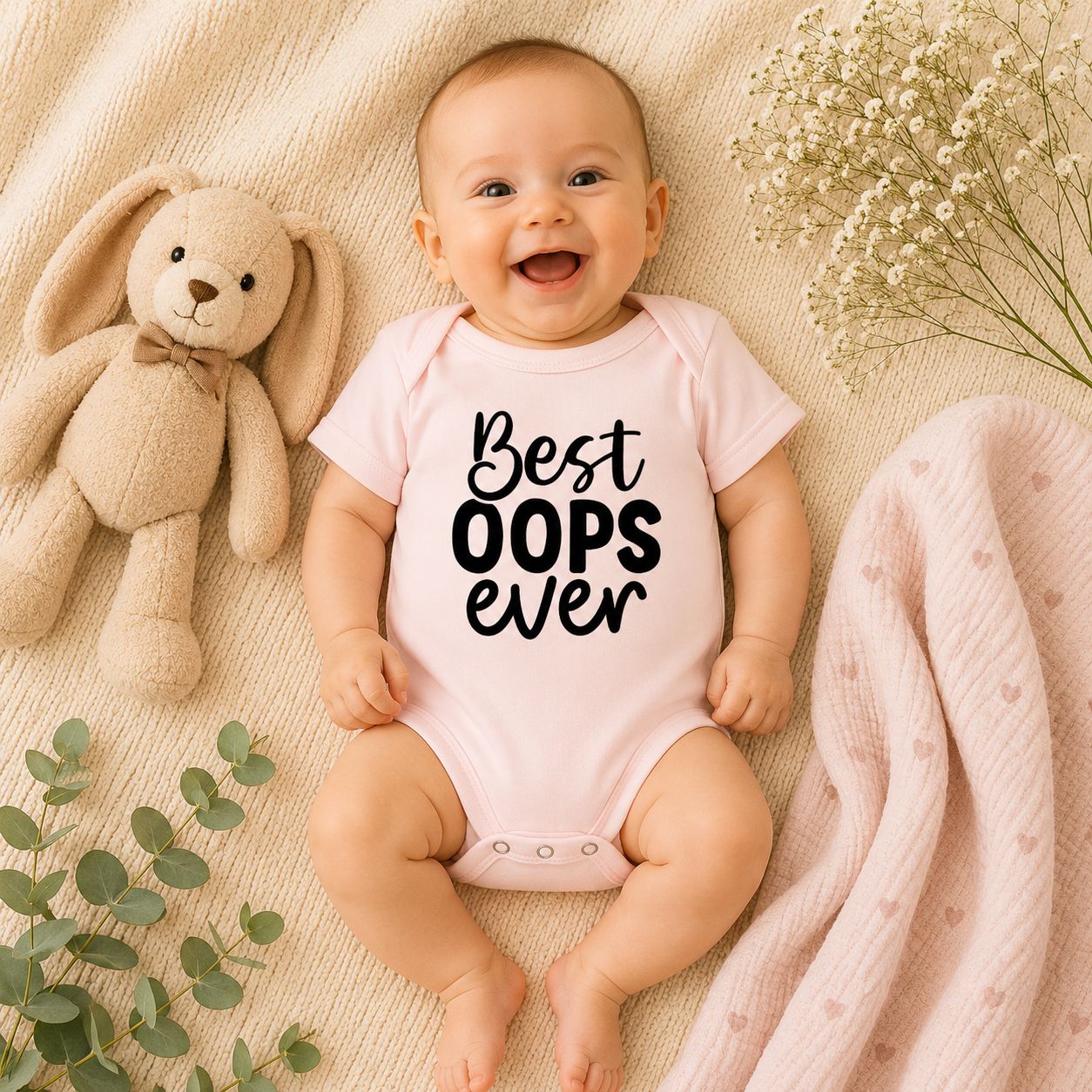 Baby Romper “Best Oops Ever” – Grappige Babykleding &amp; Origineel Kraamcadeau