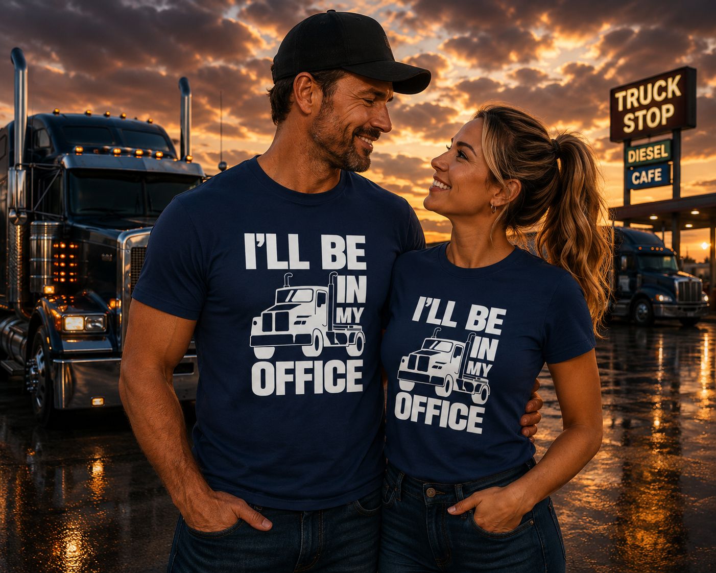 I’ll Be In My Office T-Shirt – Grappig Trucker T-Shirt – Stoer Shirt Voor Vrachtwagenchauffeurs