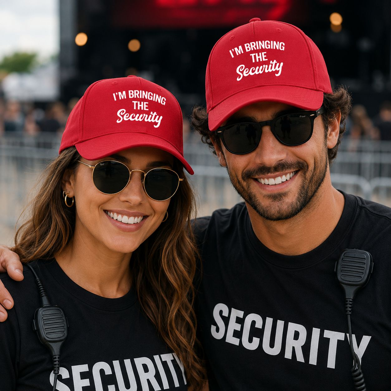 I'm Bringing The Security Pet – Grappige Unisex Pet – Originele Cap Voor Festivals, Feestjes &amp; Vakantie