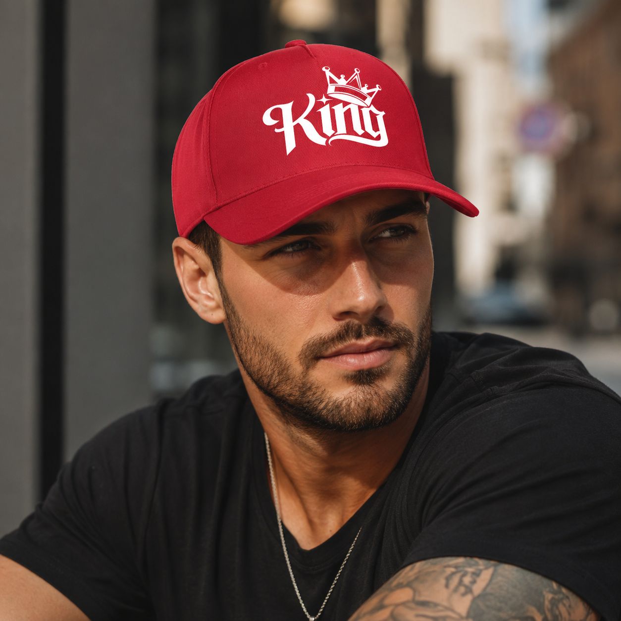King Pet – Koninklijke Unisex Cap Met Kroon – Stijlvolle Pet Voor Heren