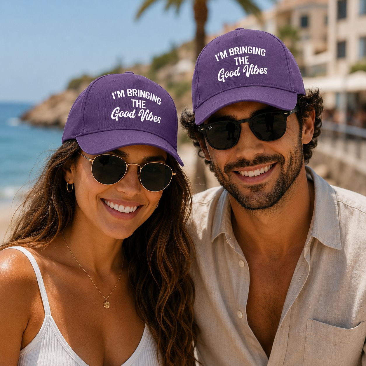 I'm Bringing The Good Vibes Pet – Positieve Unisex Cap – Trendy Pet Voor Vakantie, Strand &amp; Festivals