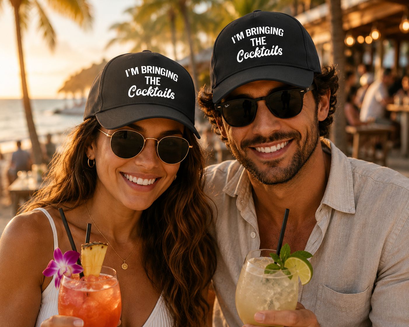 I'm Bringing The Cocktails Pet – Grappige Cocktail Pet – Unisex Cap Voor Vakantie, Strand &amp; Festivals