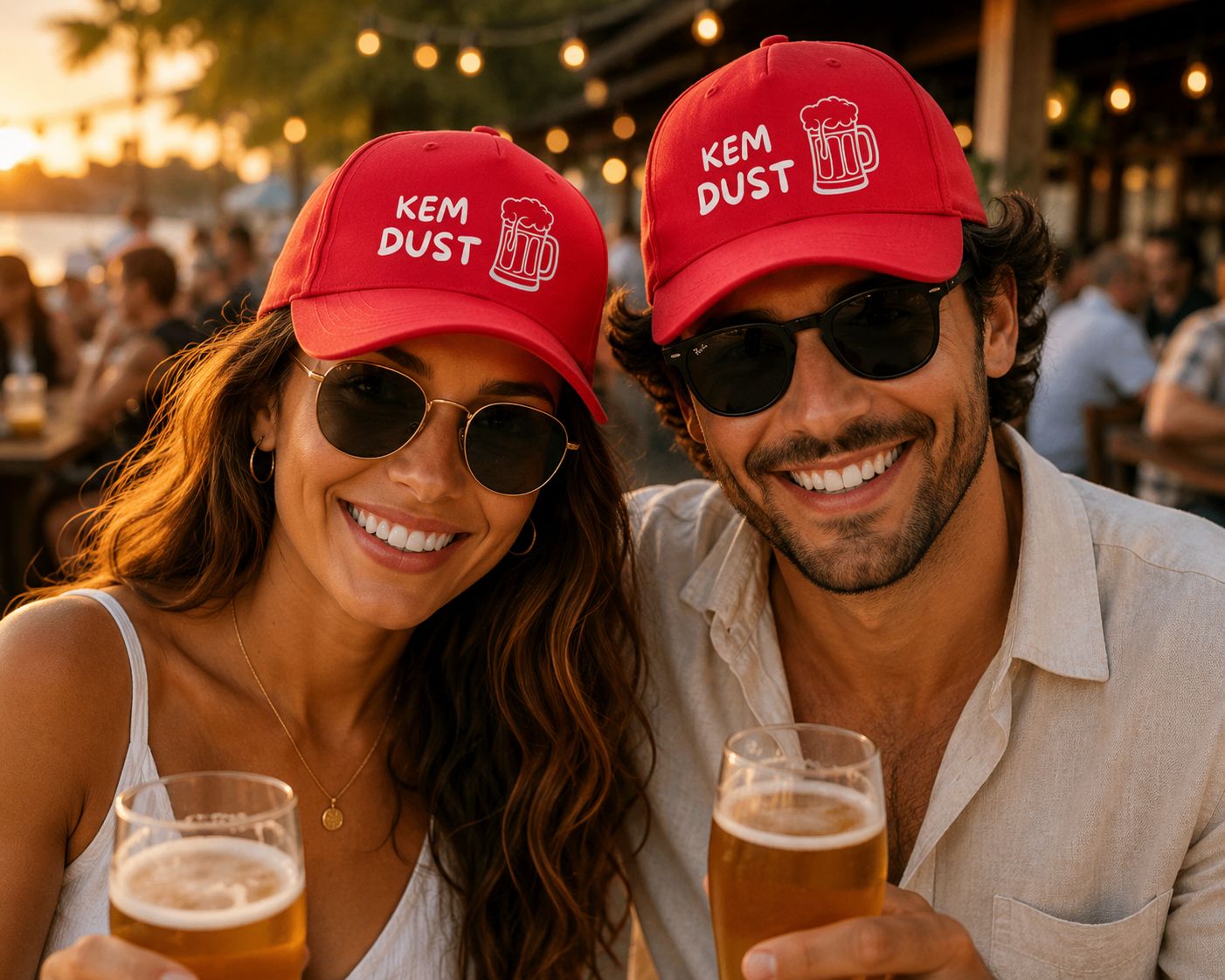 Kem Dust Pet – Grappige Vlaamse Bier Pet – Unisex Cap Voor Festivals, Café &amp; Zomerse Feestjes