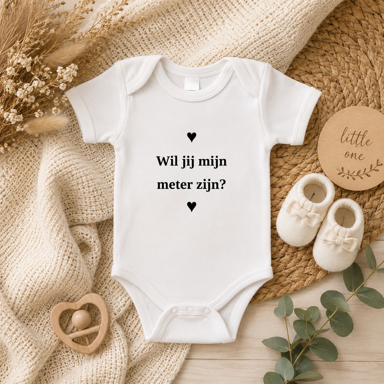 Wil Jij Mijn Meter Zijn? Rompertje – Originele Meter Vraag Baby Romper