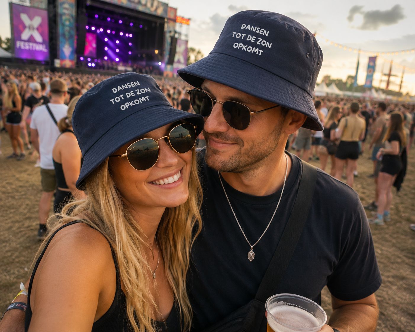 Dansen Tot De Zon Op Komt Bucket Hat – Festival Vissershoedje