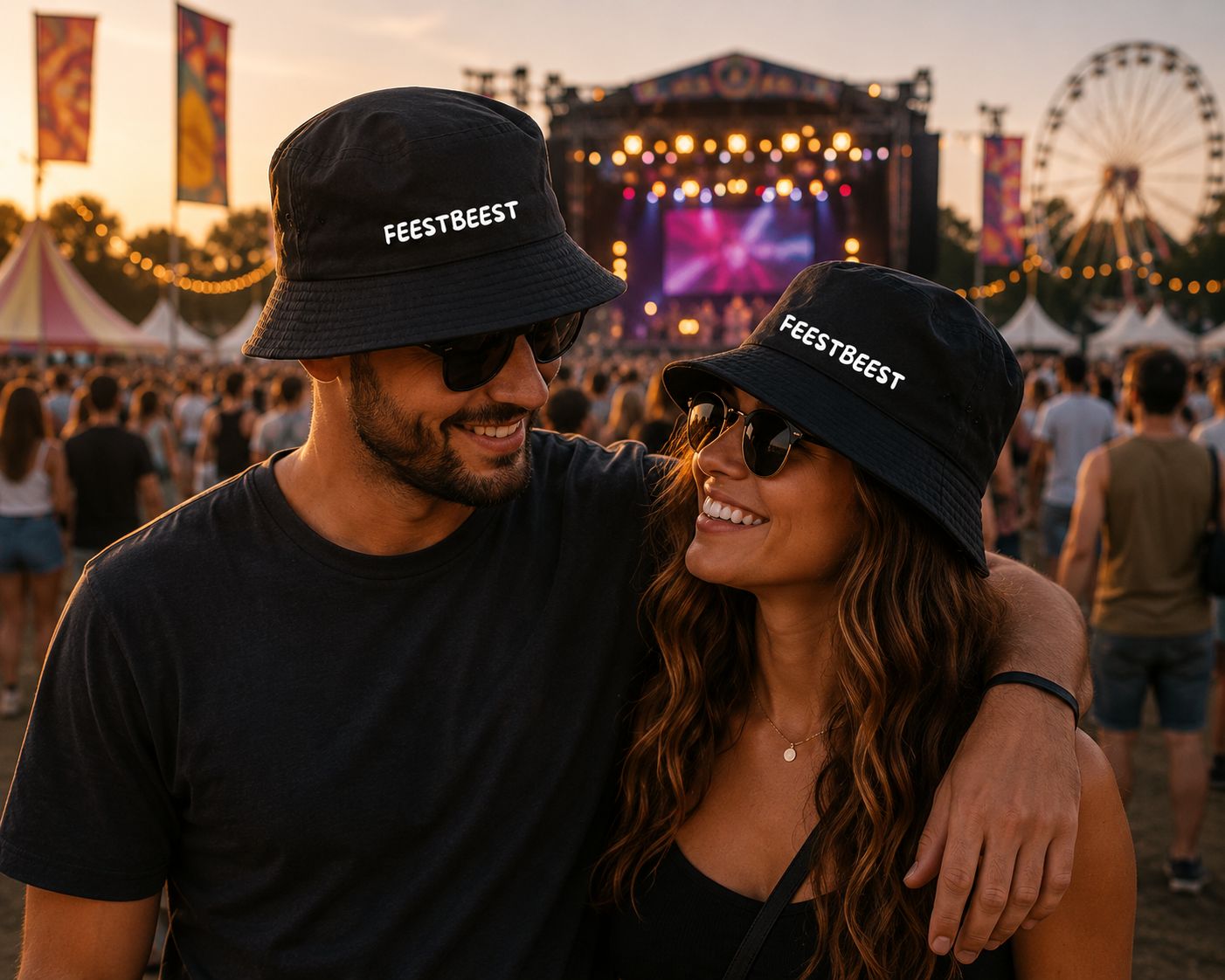 Feestbeest Bucket Hat – Grappig Festival Vissershoedje voor Feestgangers