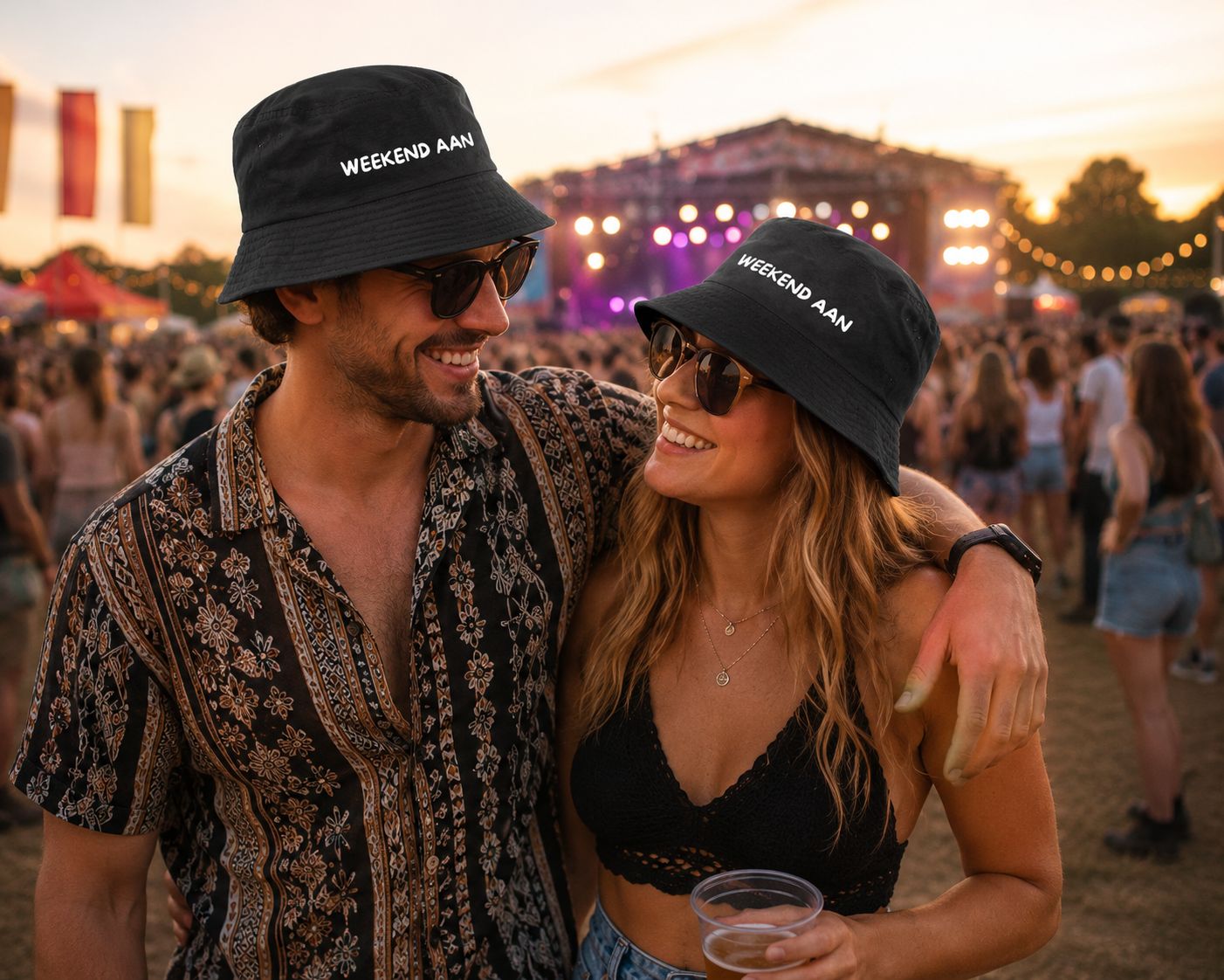 Weekend Aan Bucket Hat – Trendy Festivalhoedje voor Zomer en Festivals