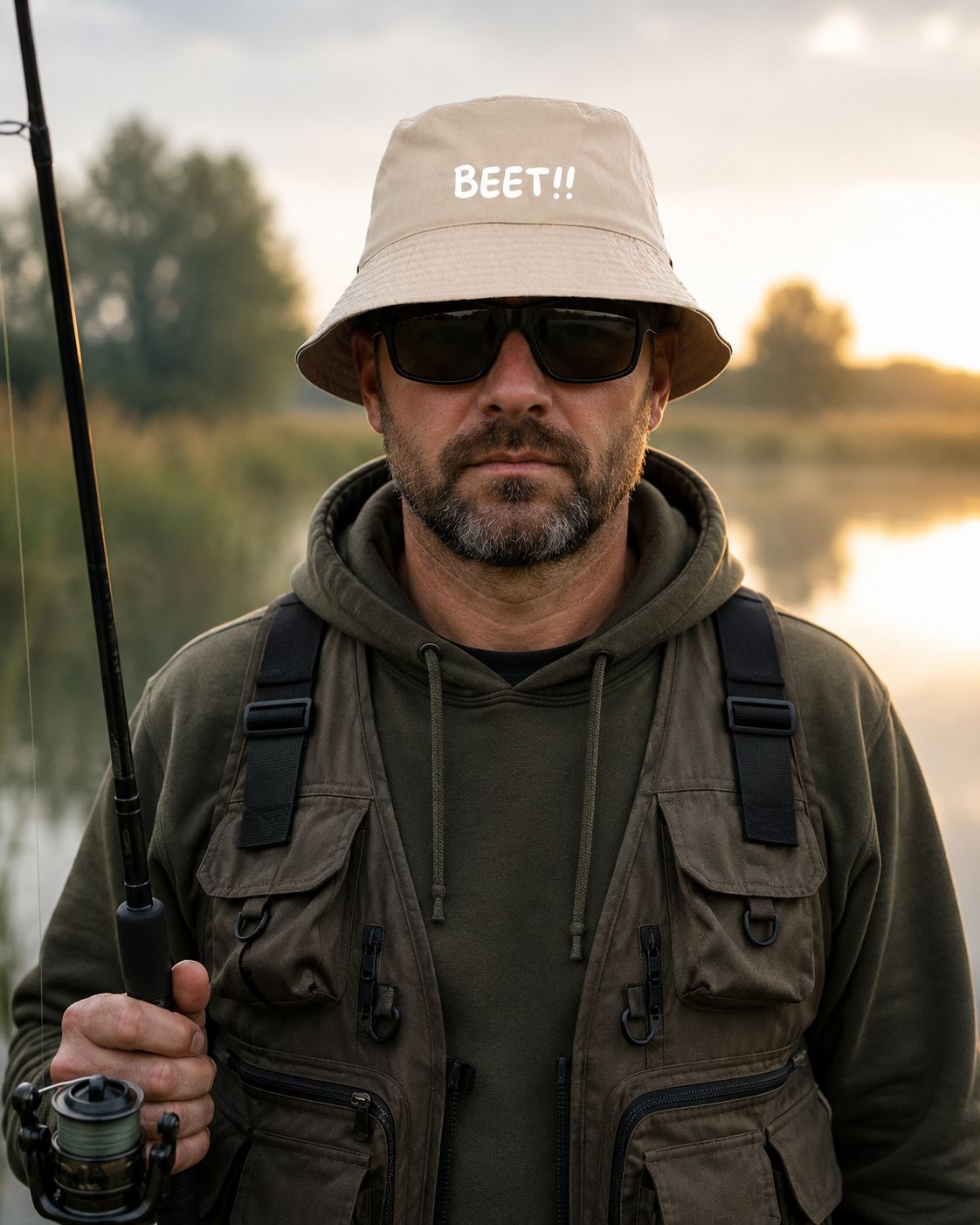Beet!! Vissershoedje – Bucket Hat voor Vissers met Humor | Unisex Zonnehoed