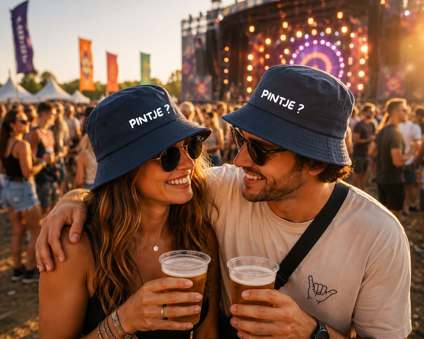 Pintje? Bucket Hat – Grappig Festivalhoedje voor Bierliefhebbers