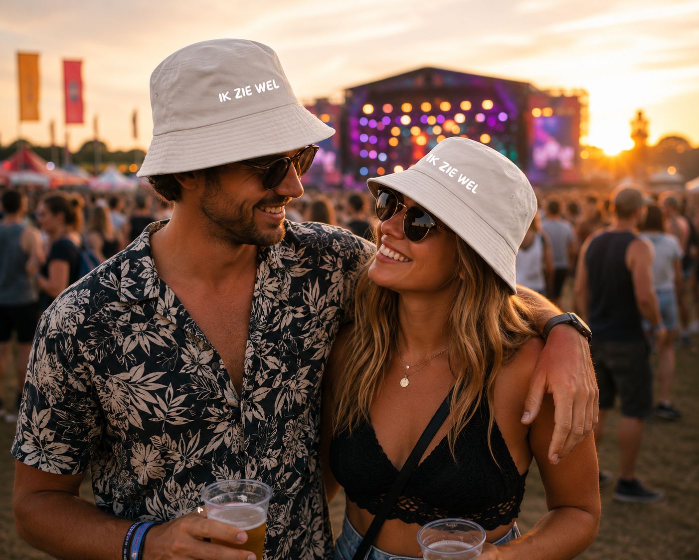 Ik Zie Wel Bucket Hat – Grappig Festivalhoedje voor Levensgenieters