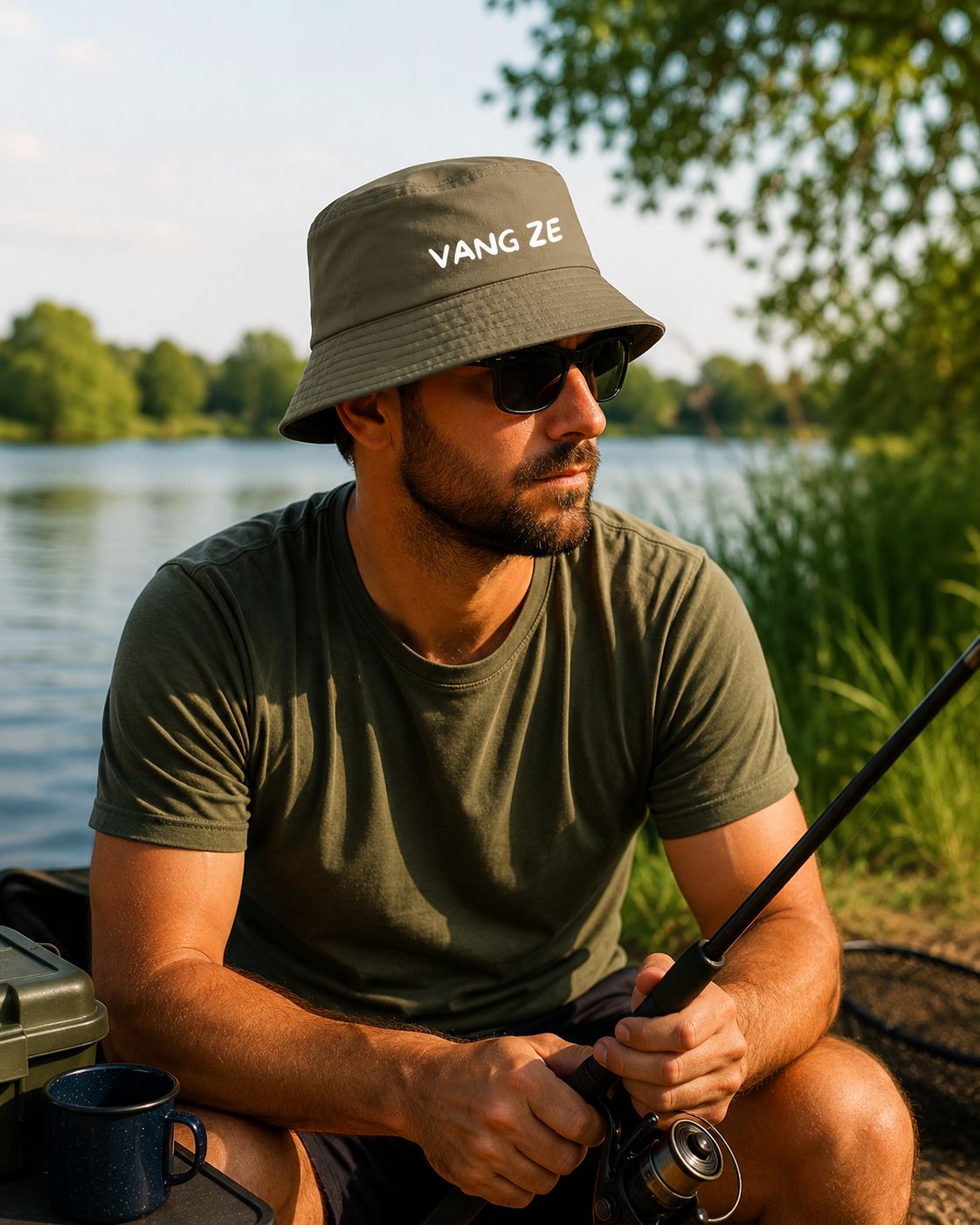 Vang Ze Vissershoedje – Grappige Bucket Hat voor Echte Visliefhebbers