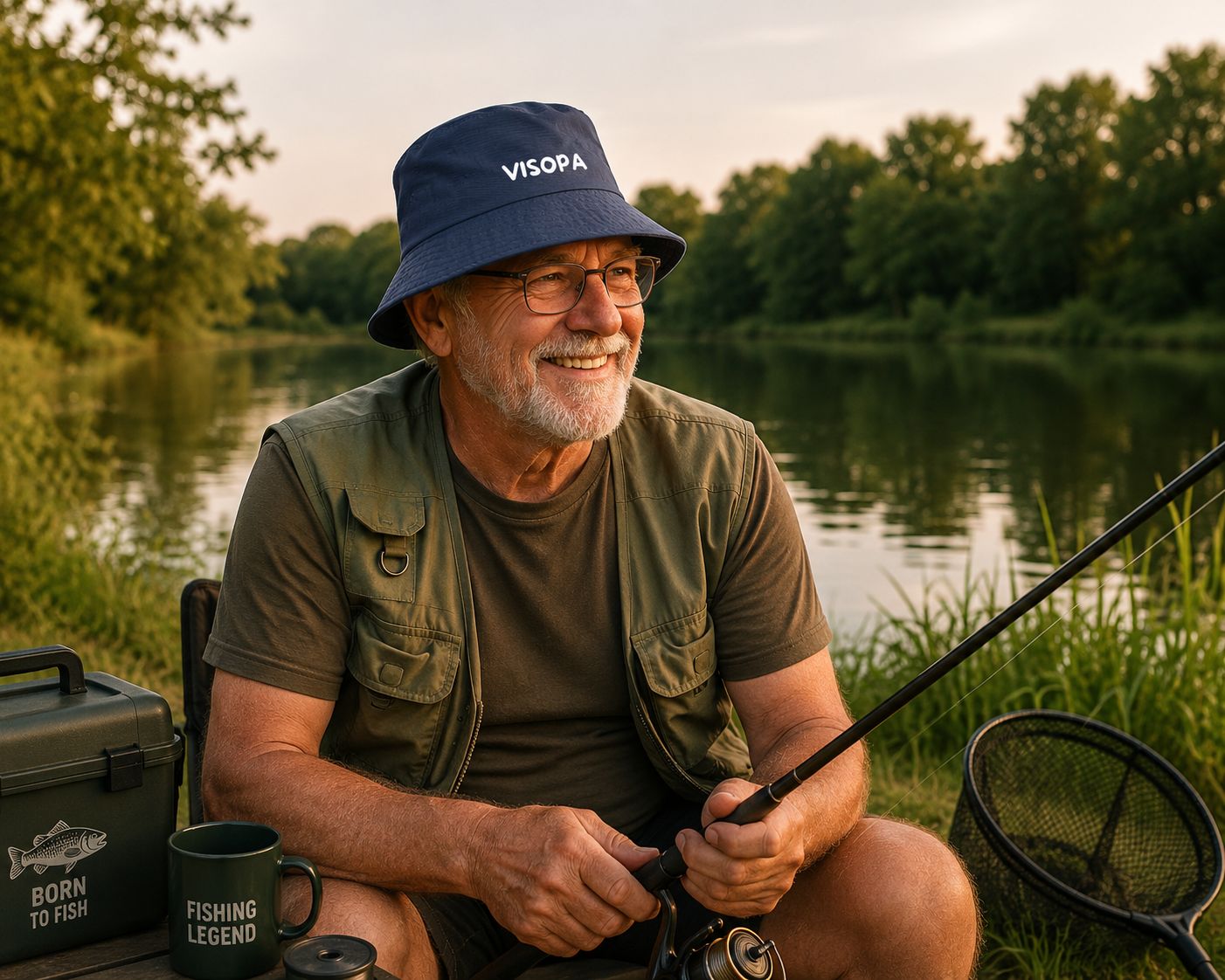 Visopa Bucket Hat – Origineel Vissershoedje voor de Trotse Visopa