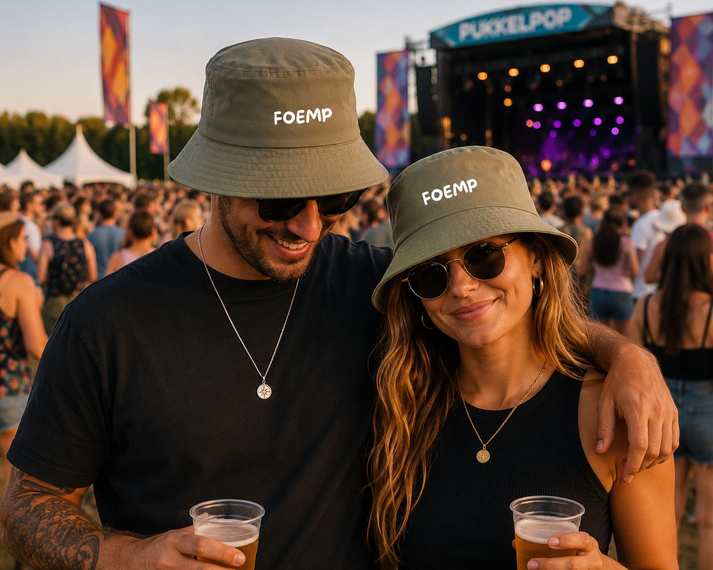 Foemp Bucket Hat | Vlaams Dialect Festival Hoedje met Tekst
