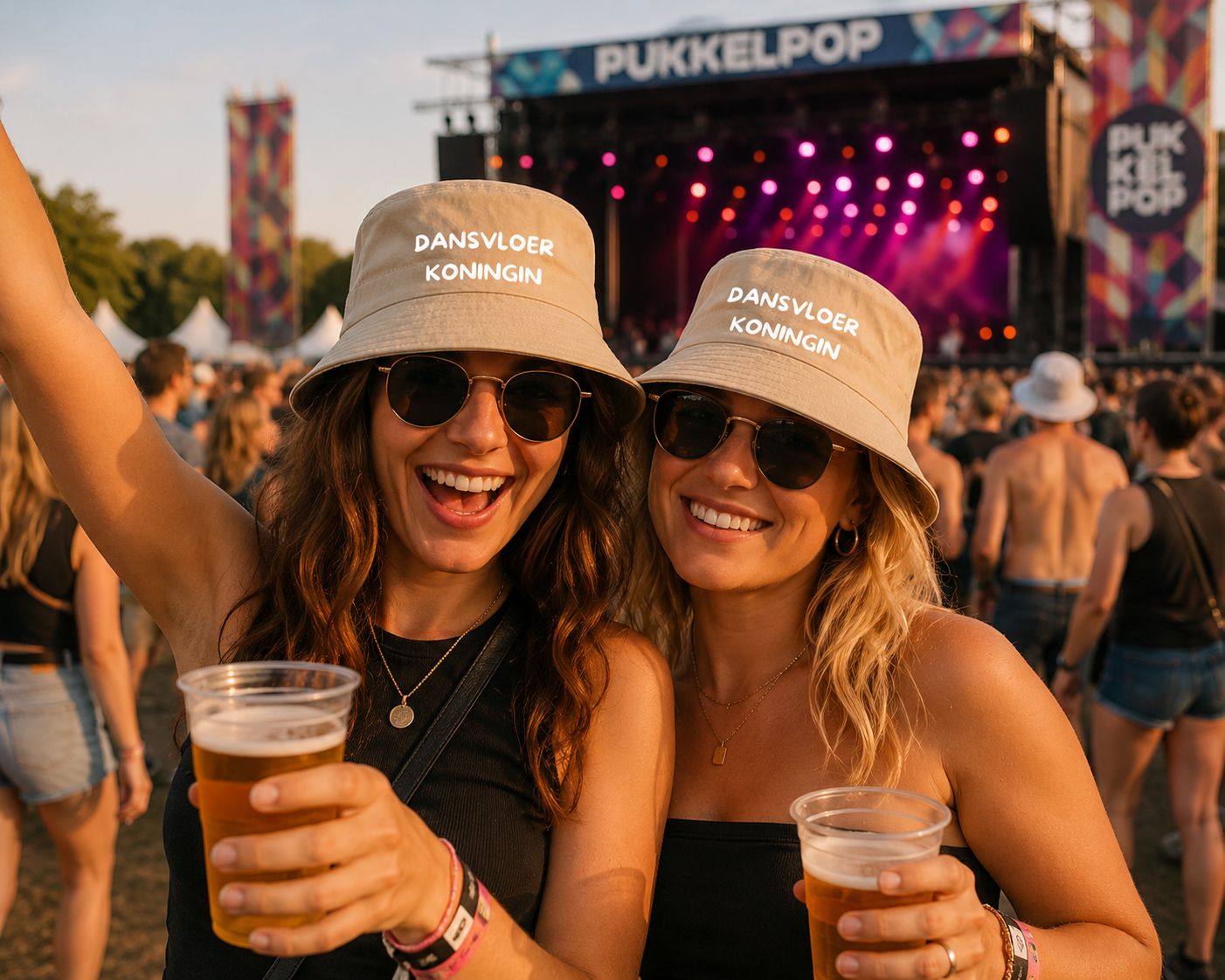 Dansvloer Koningin Bucket Hat | Festival Hoedje voor Feestbeesten